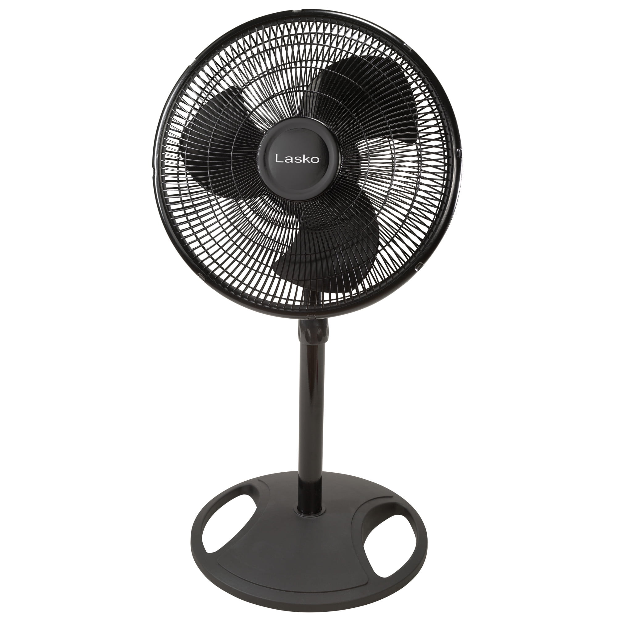 Lasko 16 in Oscillating Pedestal Fan with Adjustable Height and Tilt-Back Head (Black, 47 in Height) 8qr43