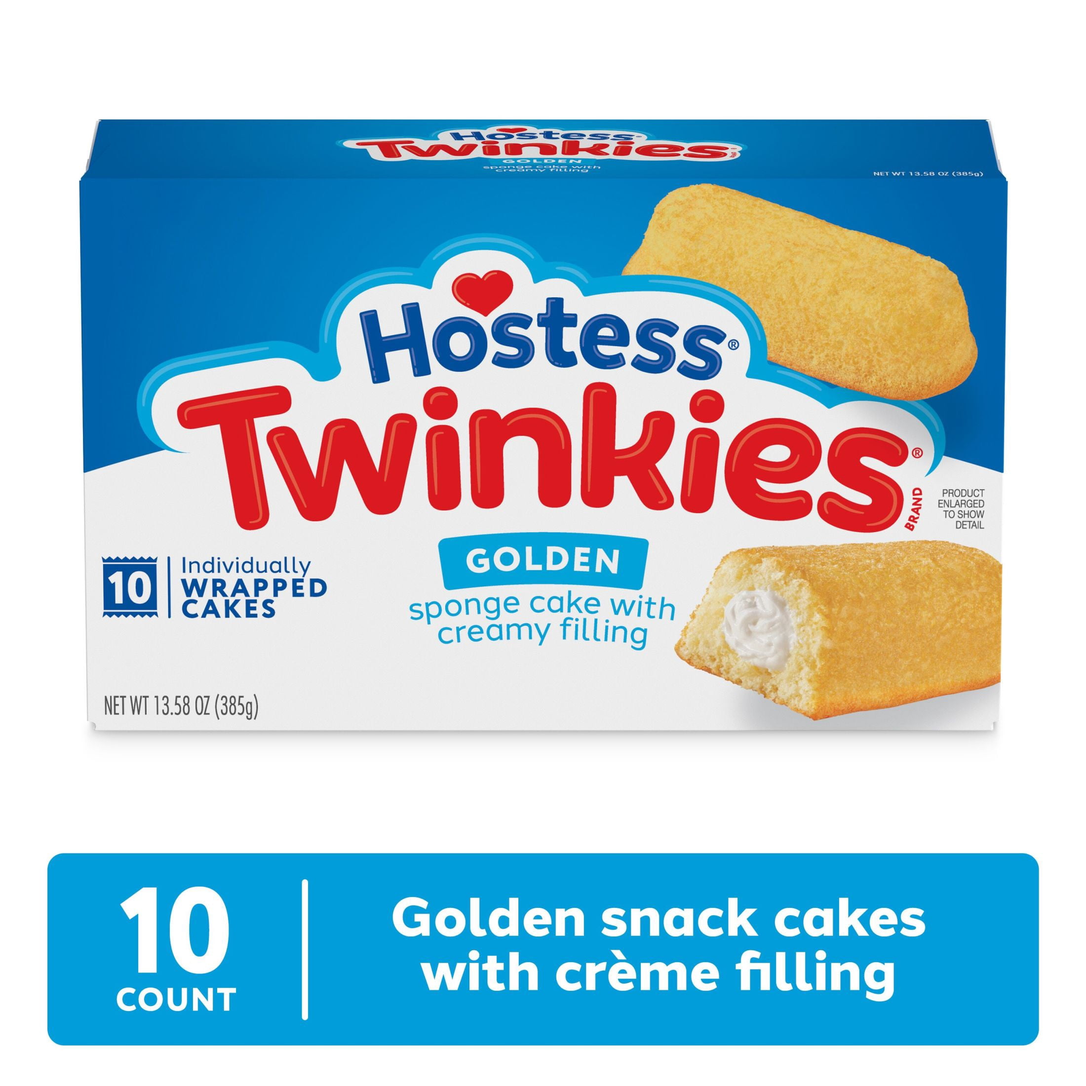 Hostess Twinkies Golden Sponge Cake with Creamy Filling (10 Count, 13.58 oz) o4qwr