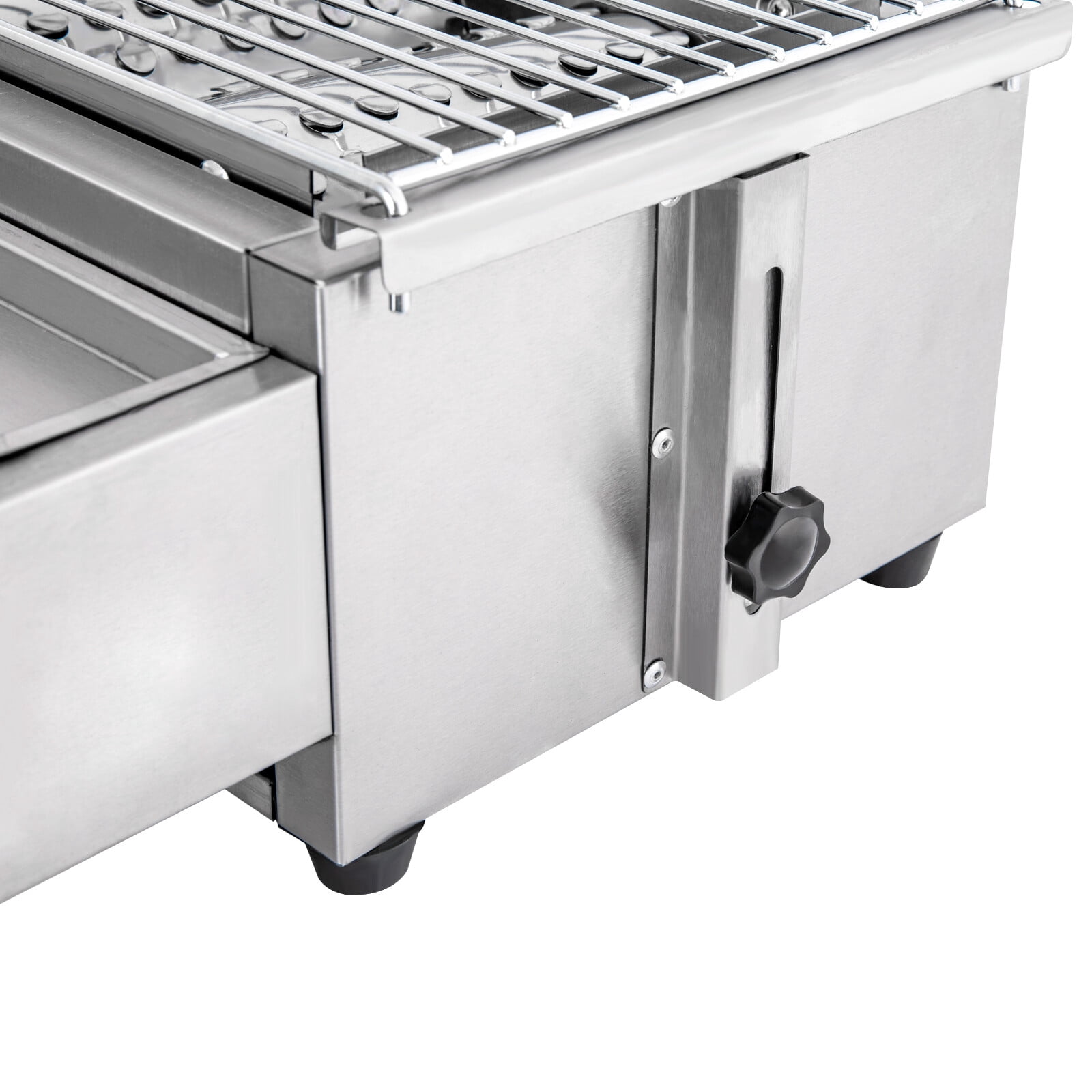 TOOL1SHOoo 4 Burner Gas BBQ Grill Stainless Steel Portable Outdoor Cooking Stove (Silver, 22.6 in x 16.7 in x 7.9 in) ton76