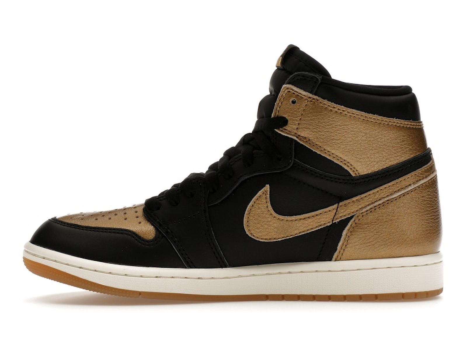 Jordan 1 Retro High OG Basketball Shoes (Black/Metallic Gold, 8.5) joktb