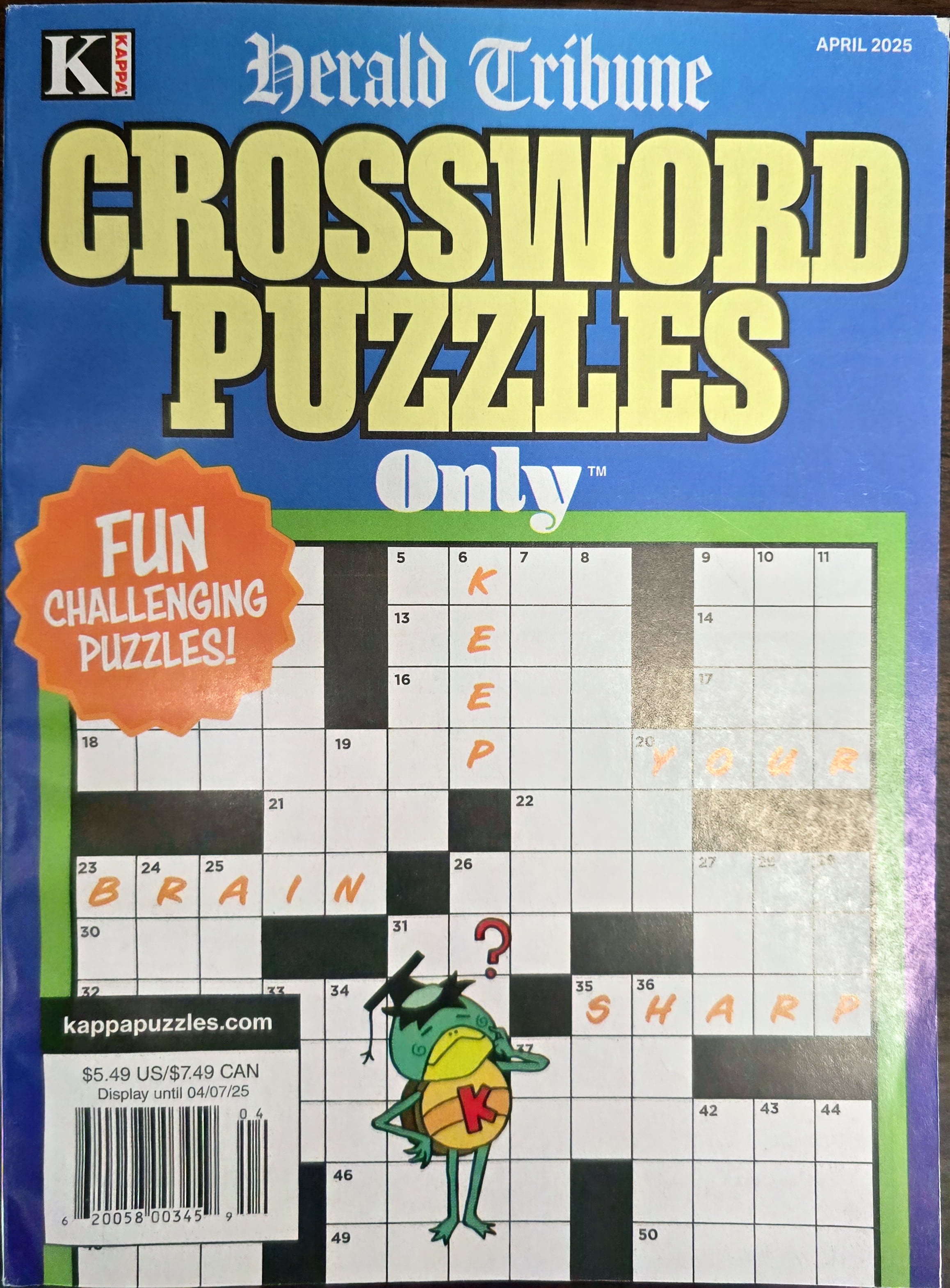 Kappa Books Publishers Crossword Puzzle Books (4 Pack) zzp8f