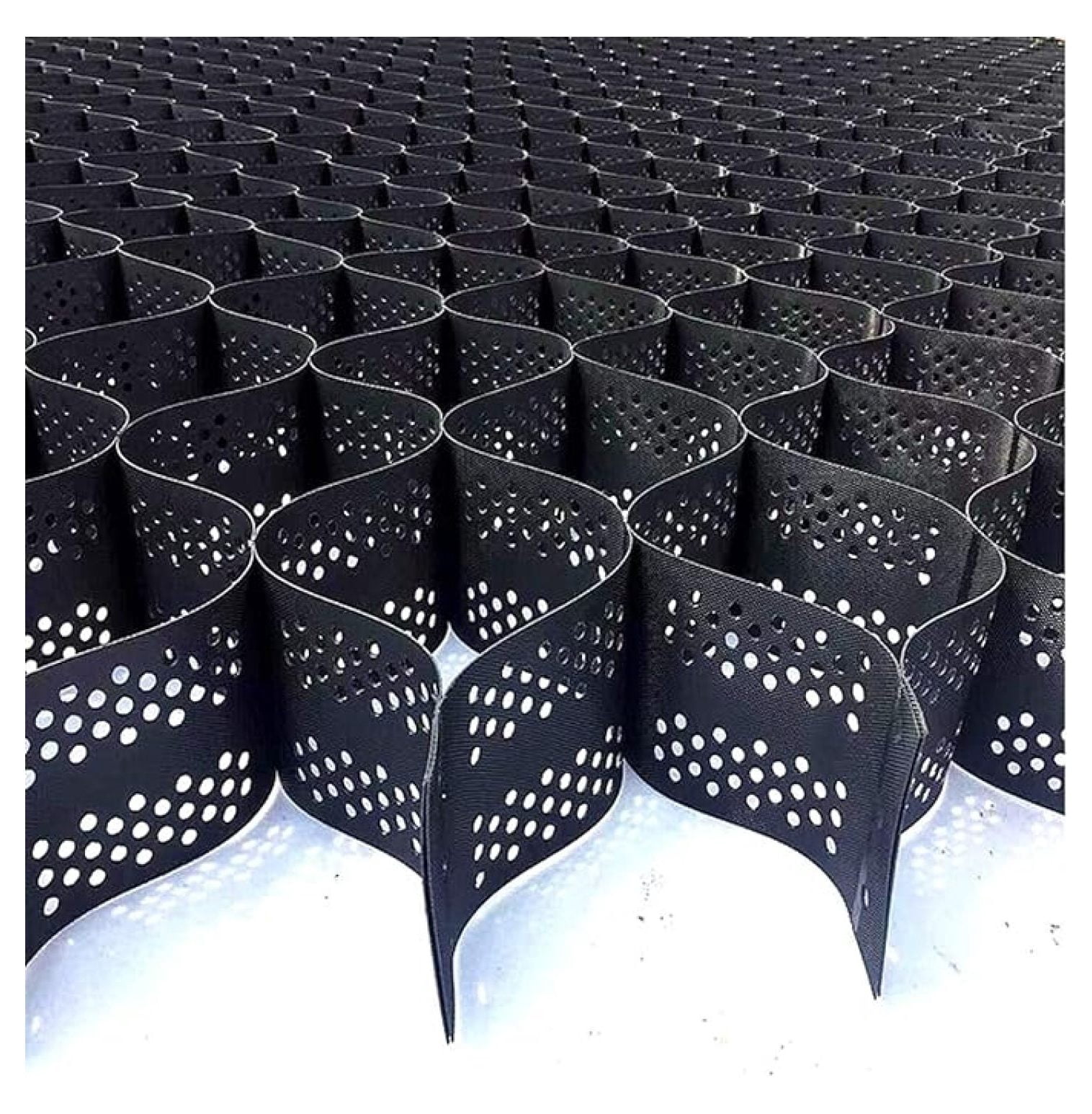 HNWALHN Gravel Stabilizer Geocell Grid (2 in Thick, 8.2 ft x 13.1 ft, Black) ozm7m