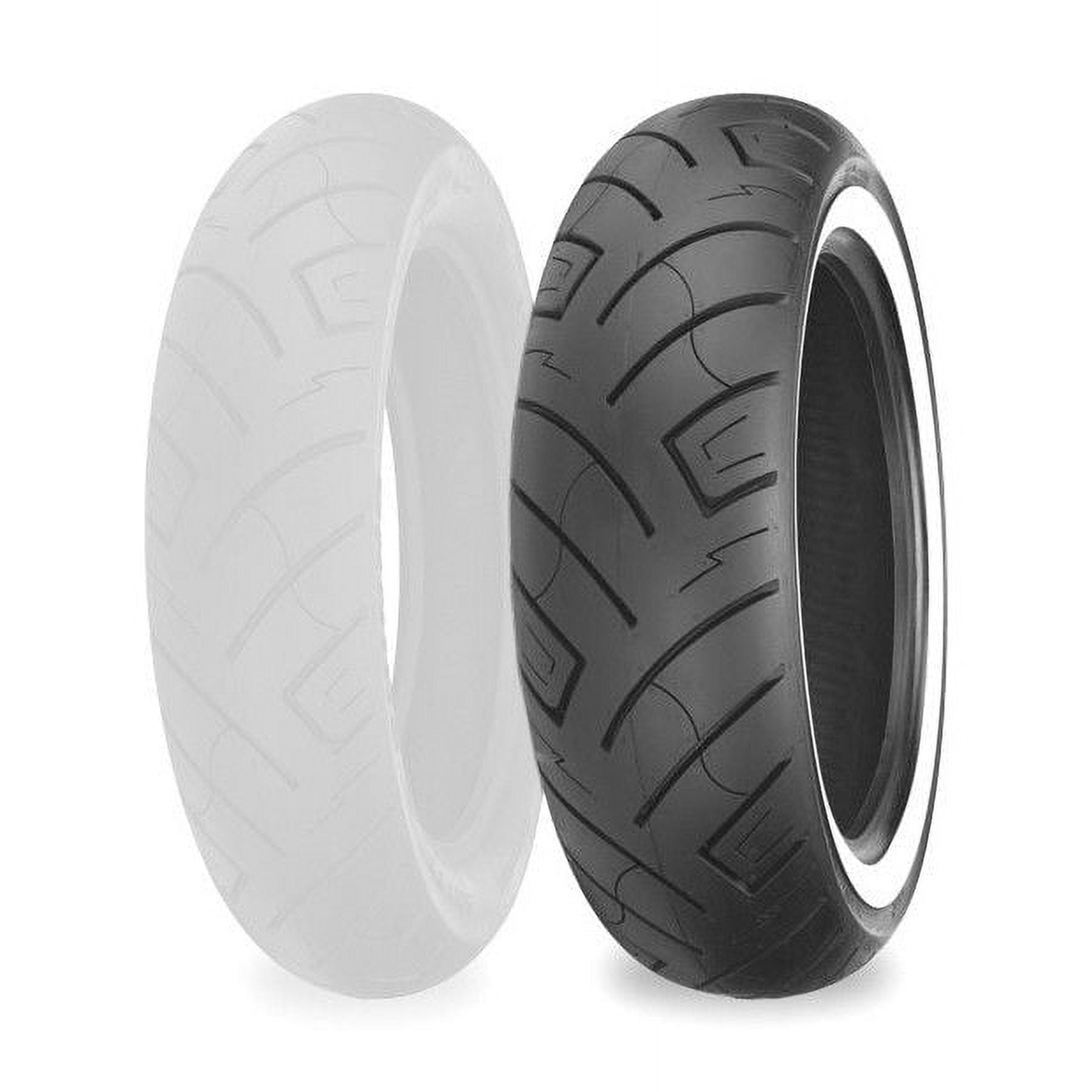 Shinko 777 H.D. Front Motorcycle Tire (White Wall, 120/70-21) c0f2p