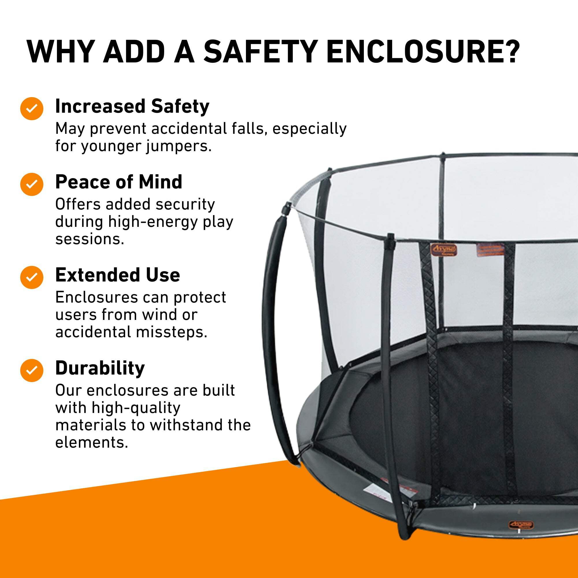 Avyna Pro-Line In-Ground Trampoline, Heavy-Duty Round Jumping System with Safety Pad (Grey, 14 ft) x8jqk