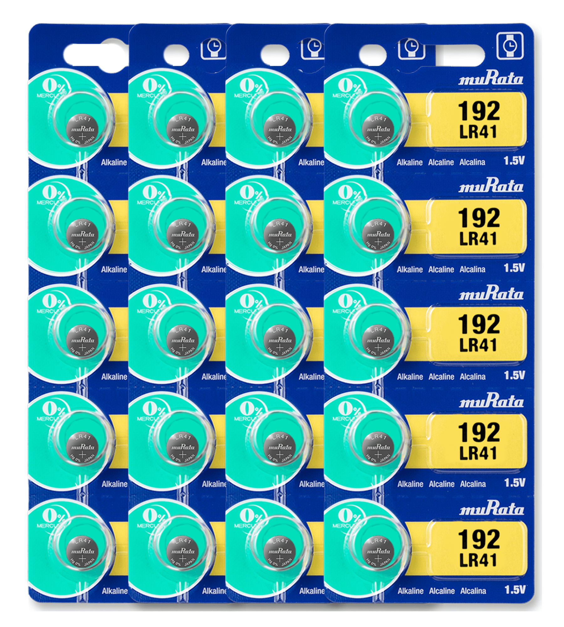 Murata LR41 Alkaline Button Cell Battery (High-Performance, 20 Pack) top3u