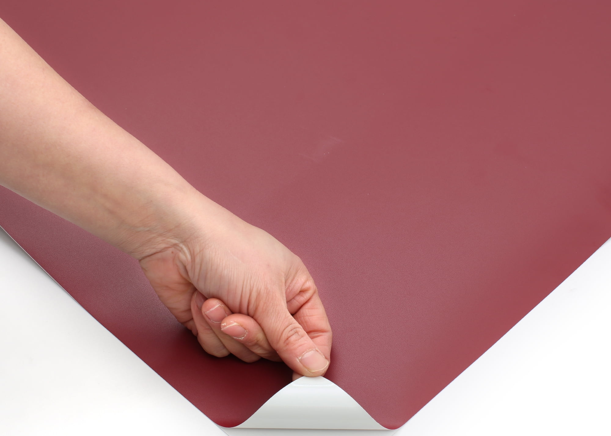 Roserosa Peel and Stick PVC Wallpaper, Self-Adhesive Decorative Film for Furniture and Countertops (Red Wine, 2 ft x 6.56 ft) sgtzn