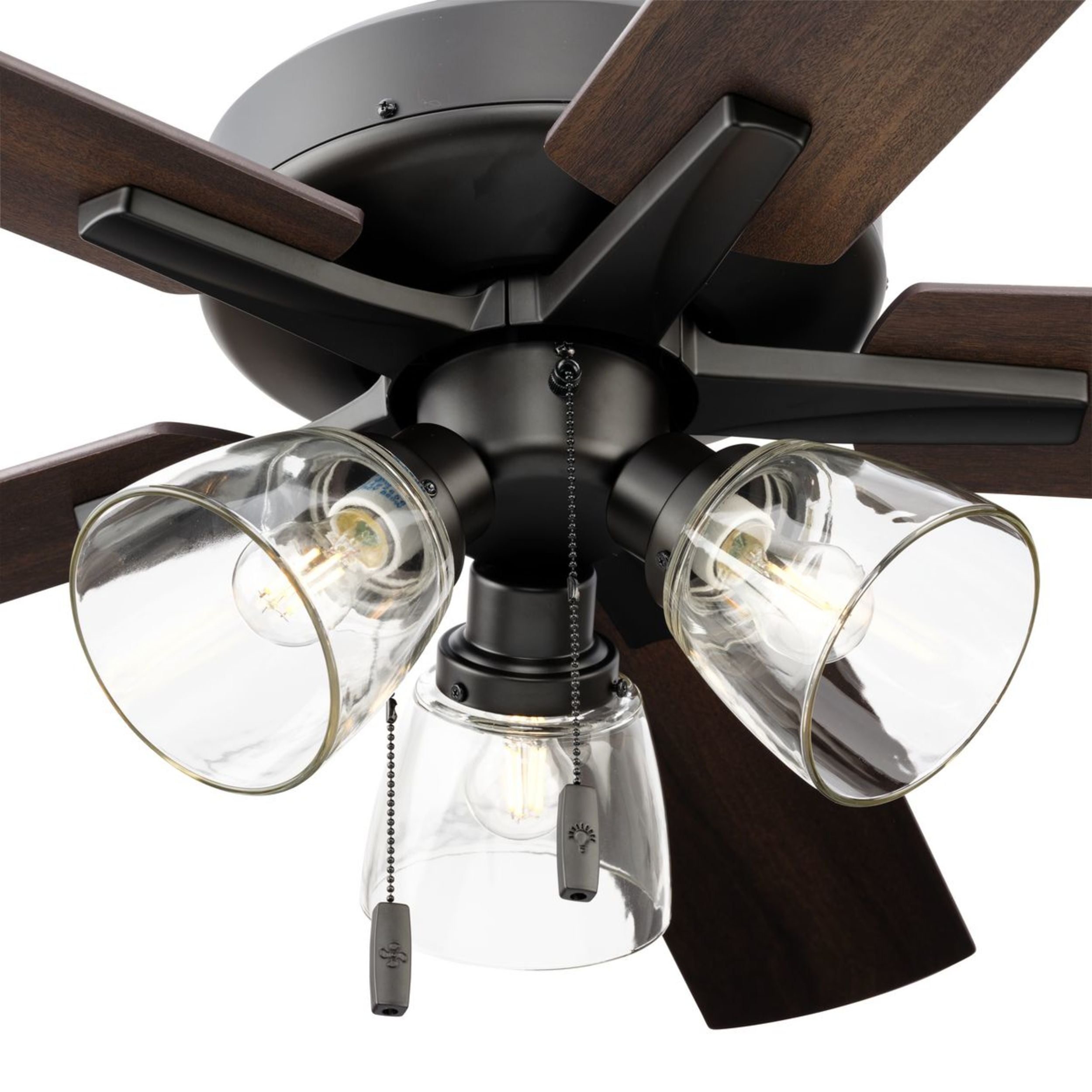Better Homes & Gardens 52 in Transitional Ceiling Fan with Light Kit (Bronze, 52 in) xo5c4