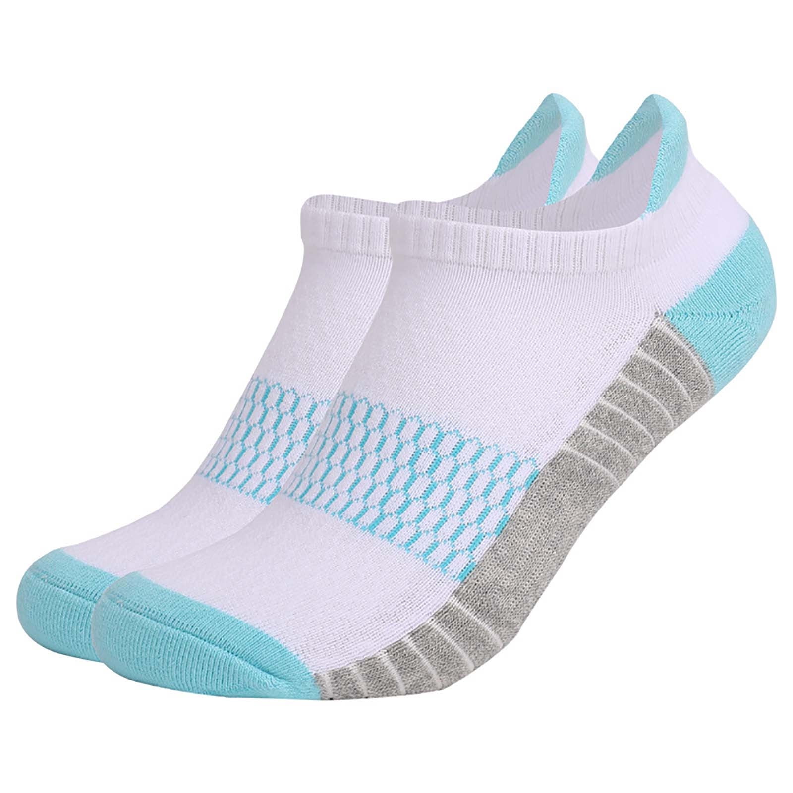 DOLKFU Mens Athletic Low-Cut Socks Breathable Cotton No Show Ankle Socks (Multicolor, 6 Pack, Size 13-15) hkzuh