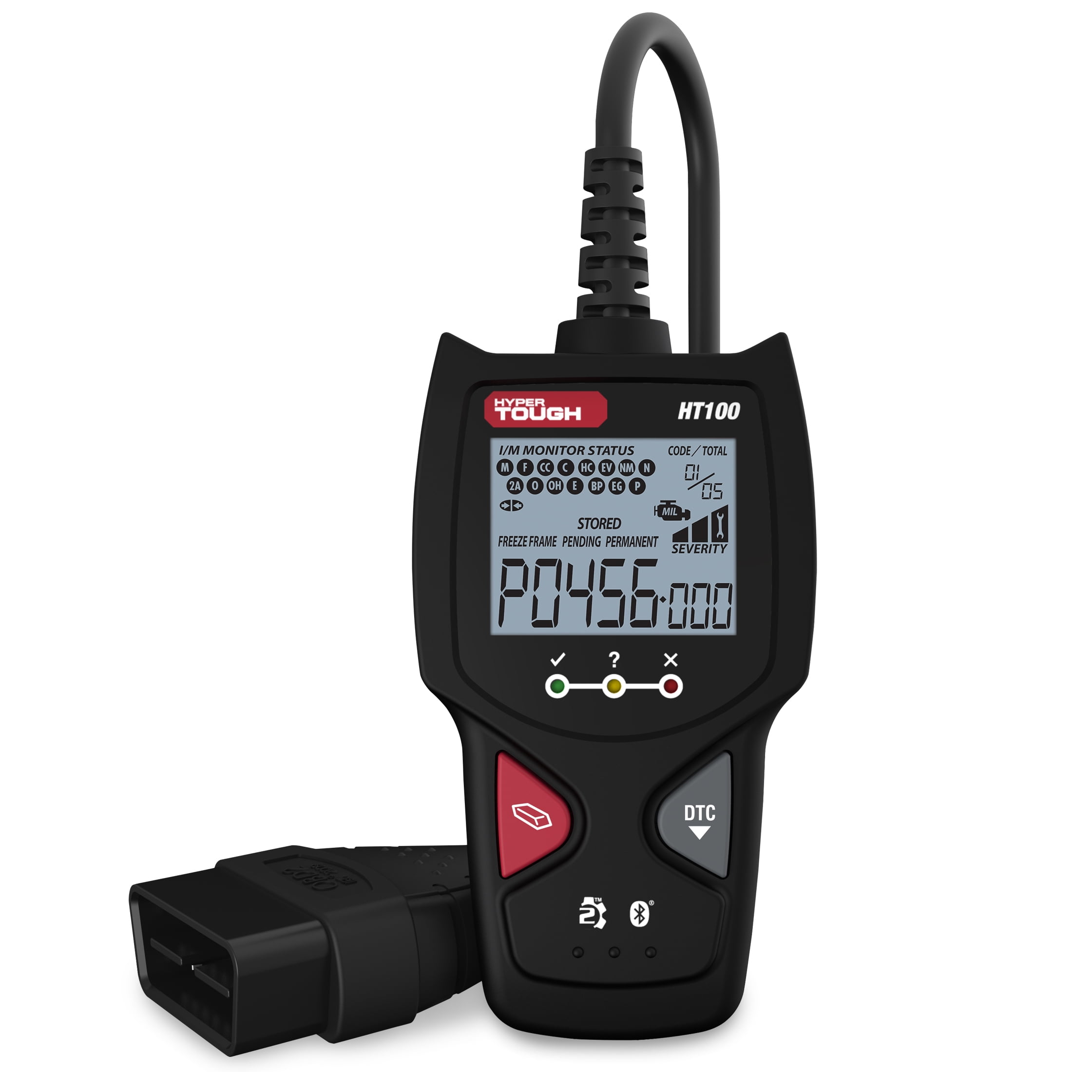 Hyper Tough HT100 OBD2 Code Reader Diagnostic Scan Tool (1996 & Newer Vehicles) 5iaqm