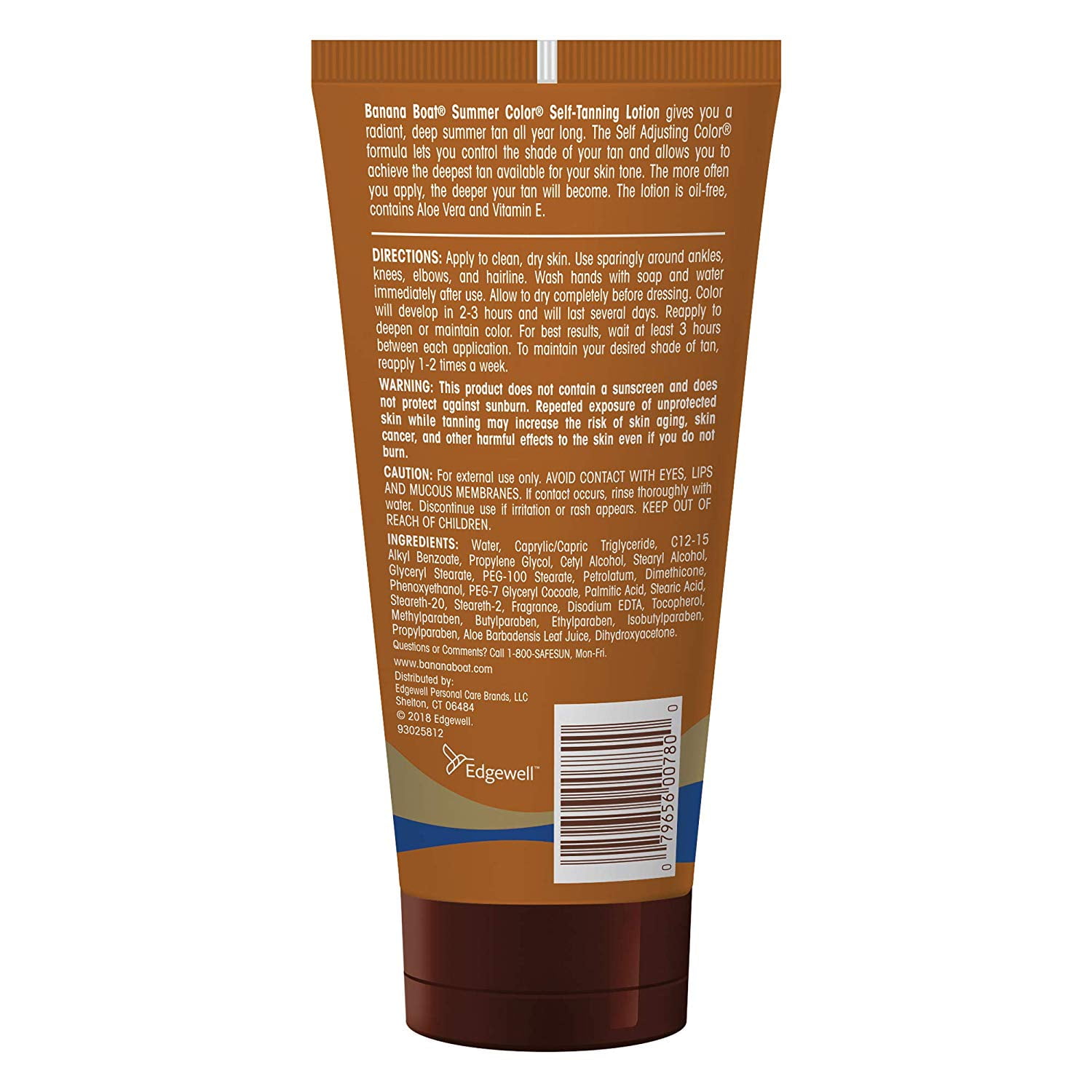 Banana Boat Summer Color Self-Tanning Lotion (Light/Medium, 6 Pack of 6 oz) jaehw