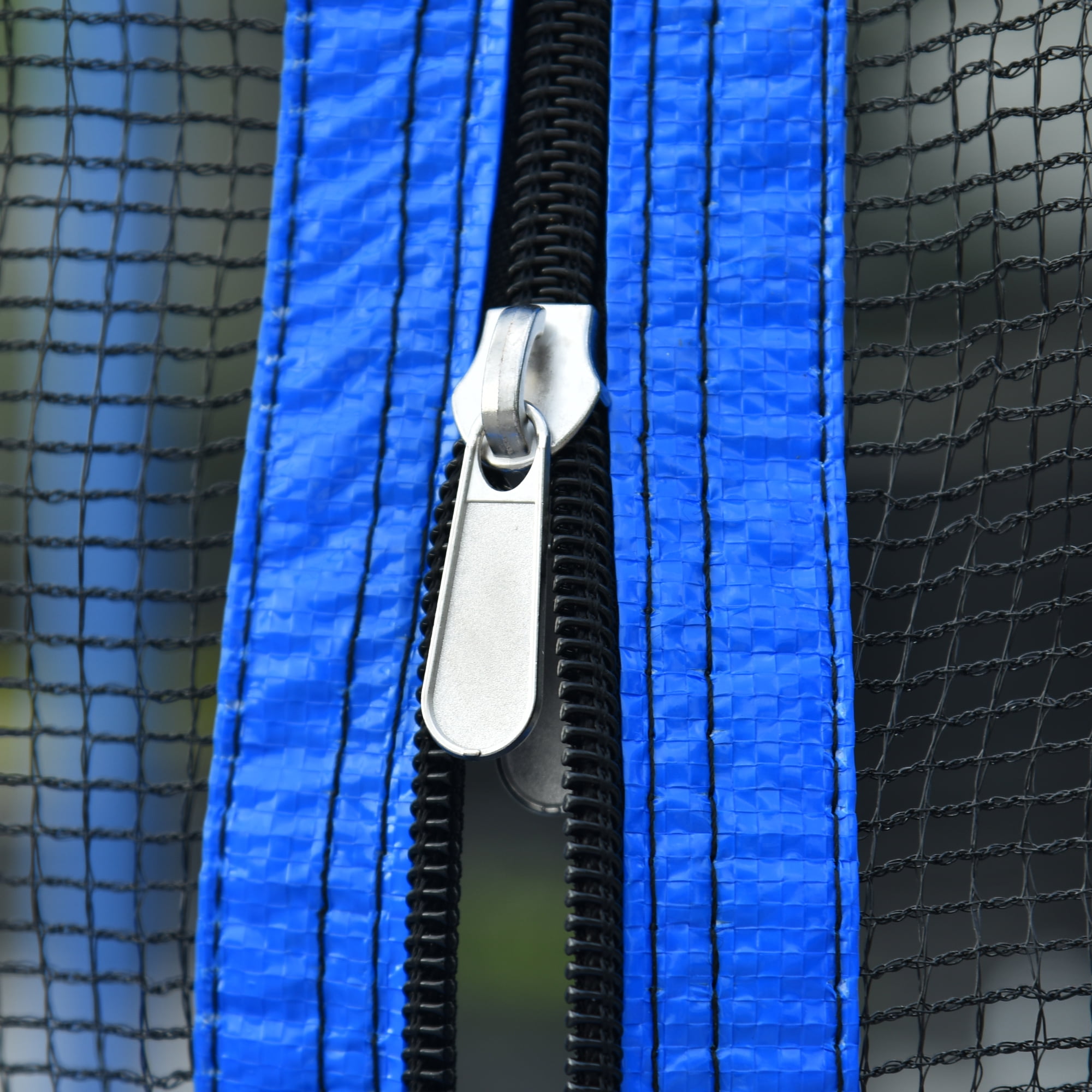 Leumius 14FT Trampoline with Basketball Hoop and Safety Enclosure (Blue, 14 ft) cwspq
