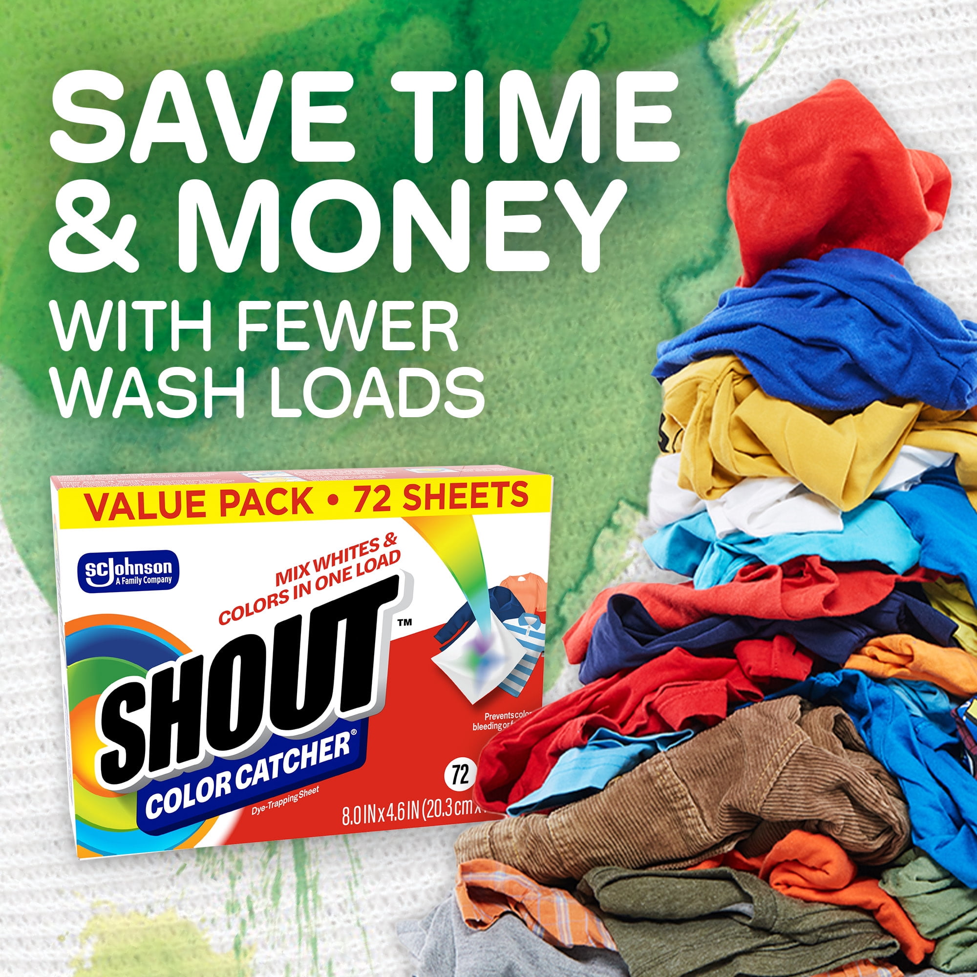 Shout Color Catcher Dye-Trapping Laundry Sheets (72 Count) yy4zd