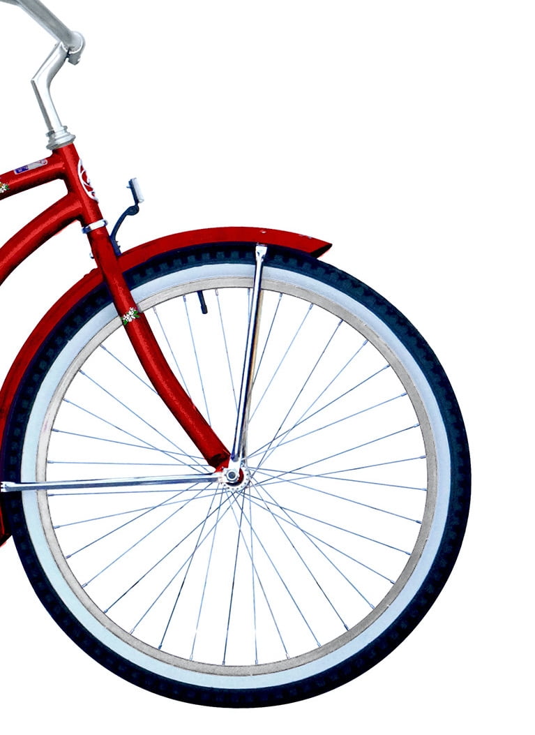 Wonder Wheels 26 in Beach Cruiser Bicycle with Coaster Brake and Fenders (Orange, 26 in) paxwb