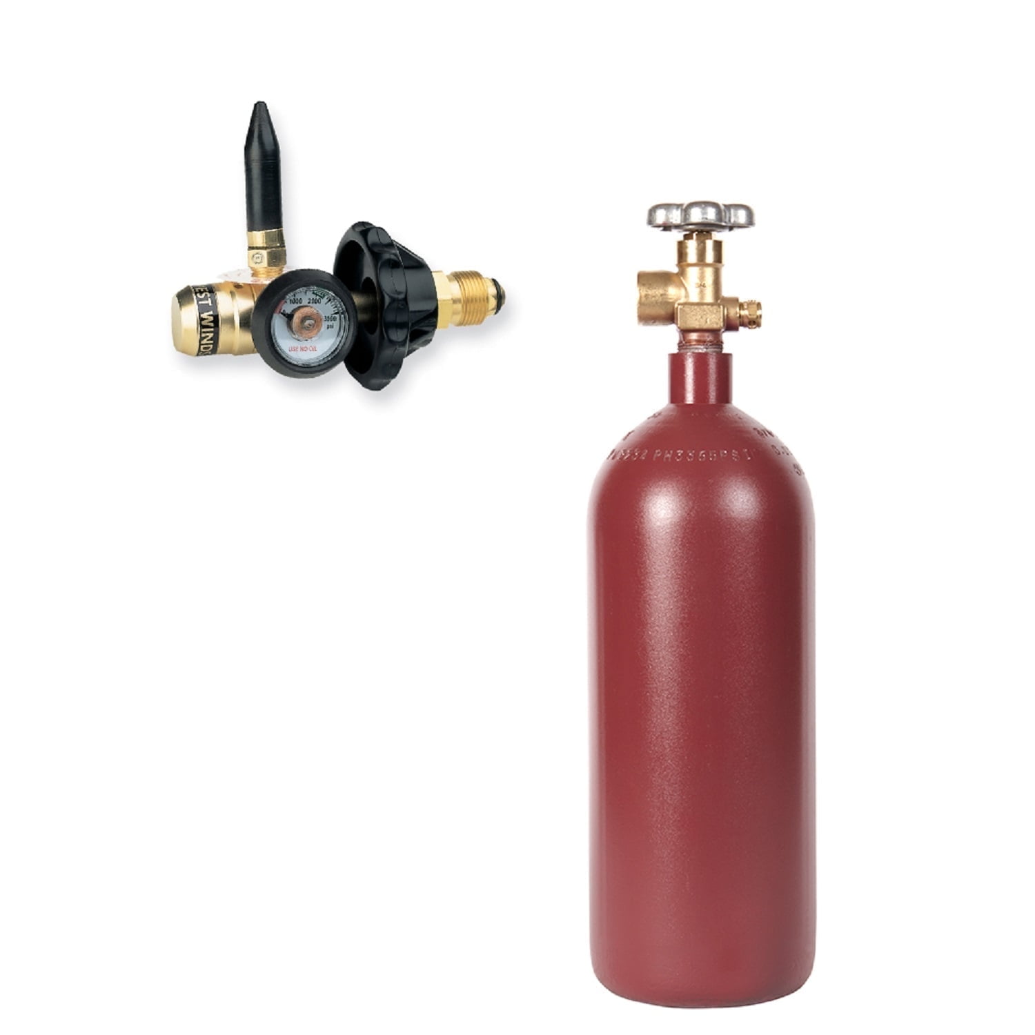 Helium Balloon Kit with Steel Cylinder and Precision Inflator Valve (20 cu ft) ui21y
