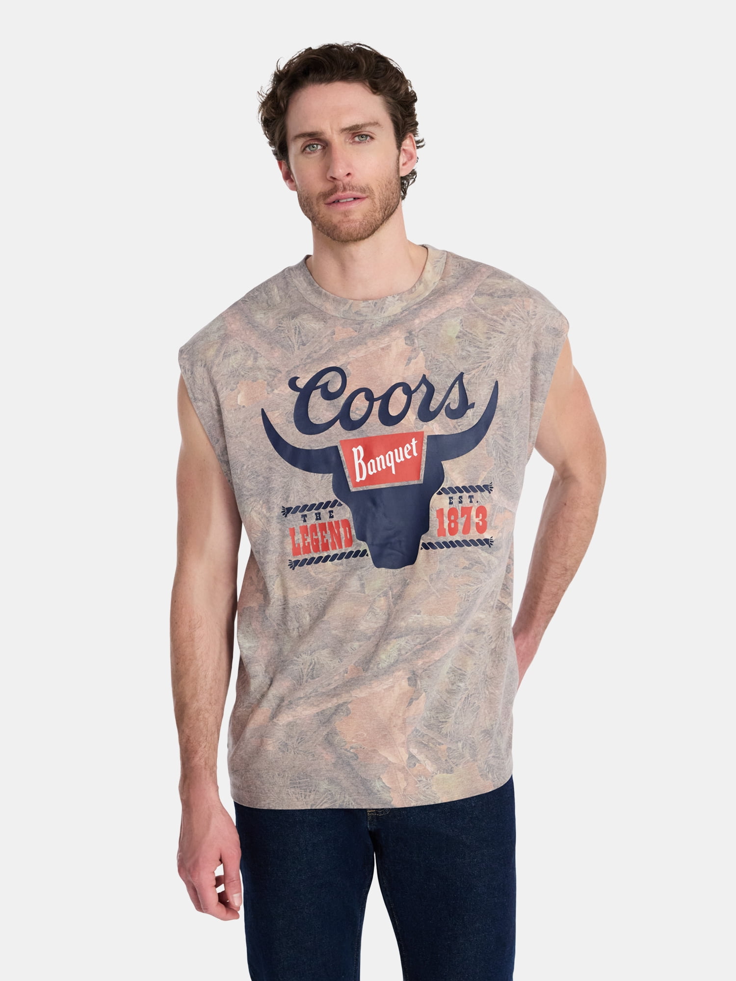 Coors Men's Graphic Muscle Tank Top (Green, XS-5XL) ent94