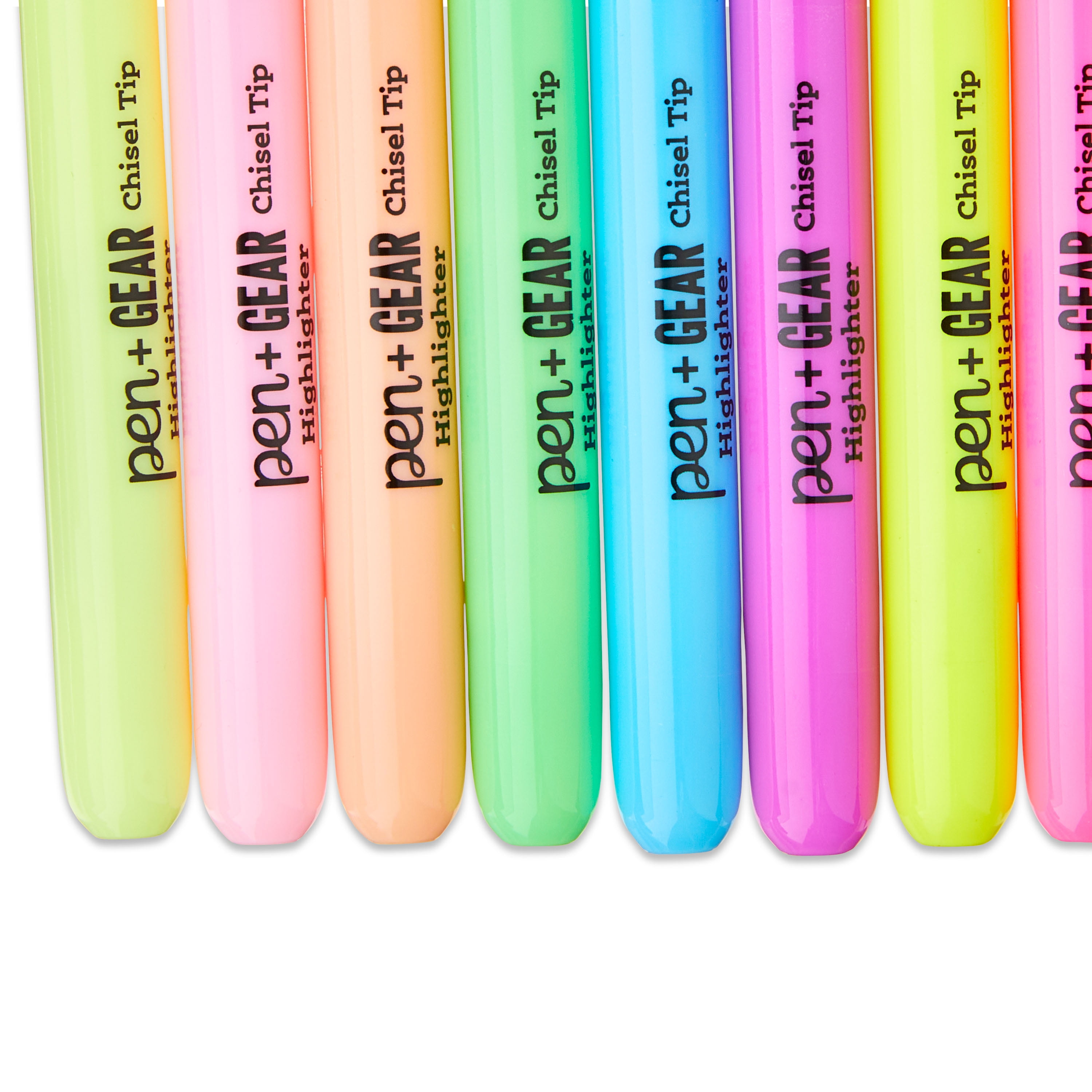 Pen+Gear Retractable Chisel Tip Highlighters, Assorted Neon Colors (12 Count) 57z5s