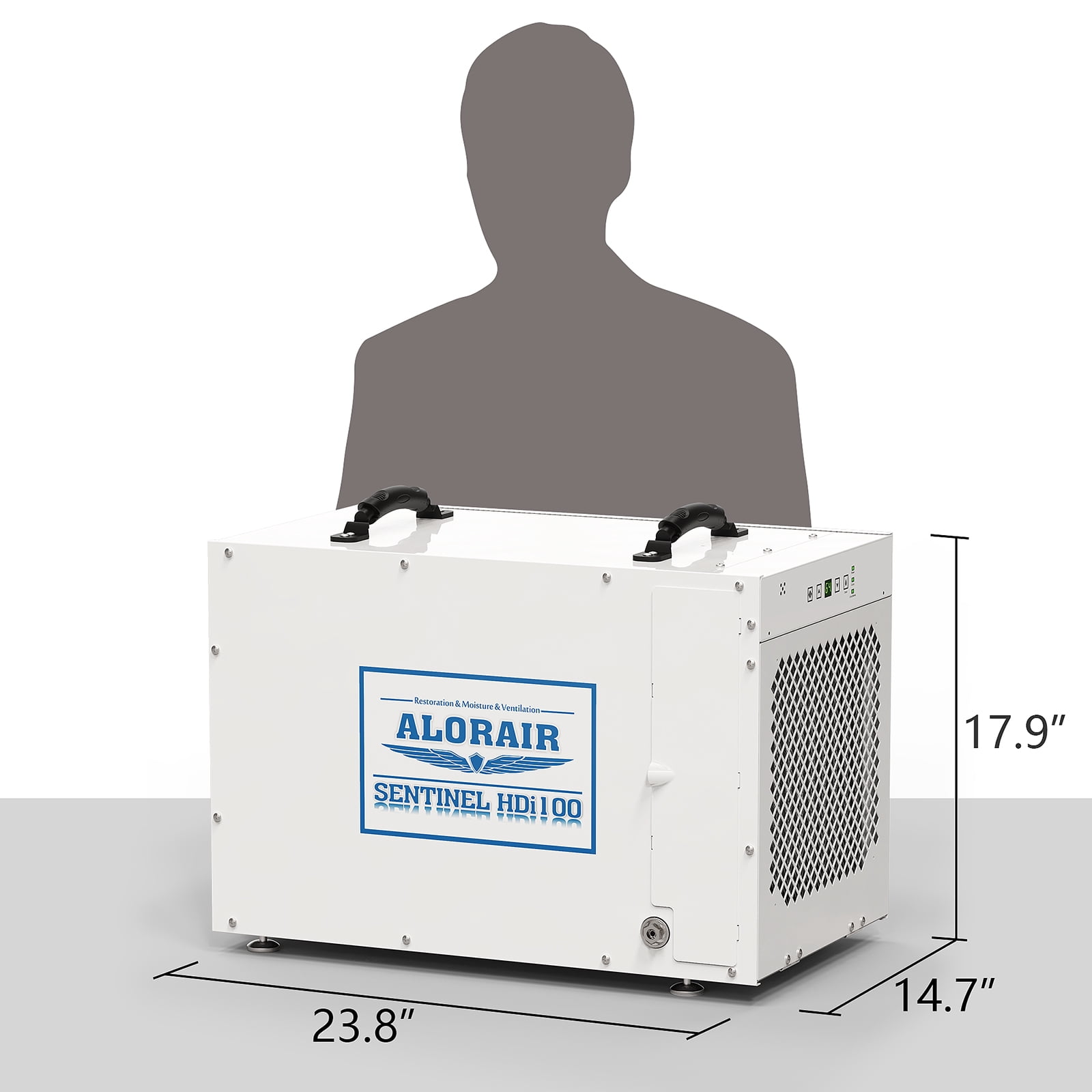 AlorAir Whole House Dehumidifier for Crawl Space and Basement with Heavy-Duty Condensate Pump (White, 220 Pints) kp1q7