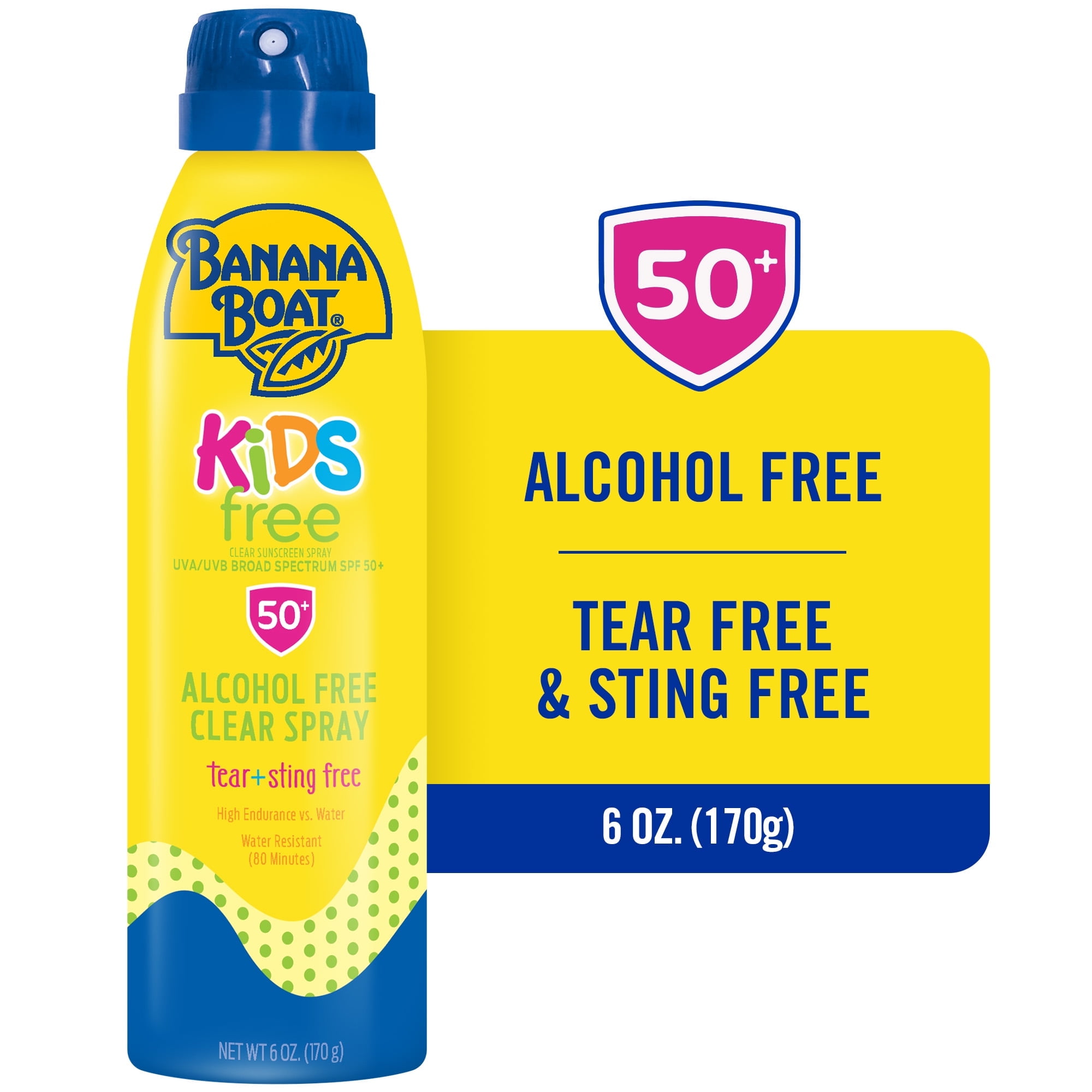 Banana Boat Kids Sport Sunscreen Spray (SPF 50, 6 oz) yyuwm