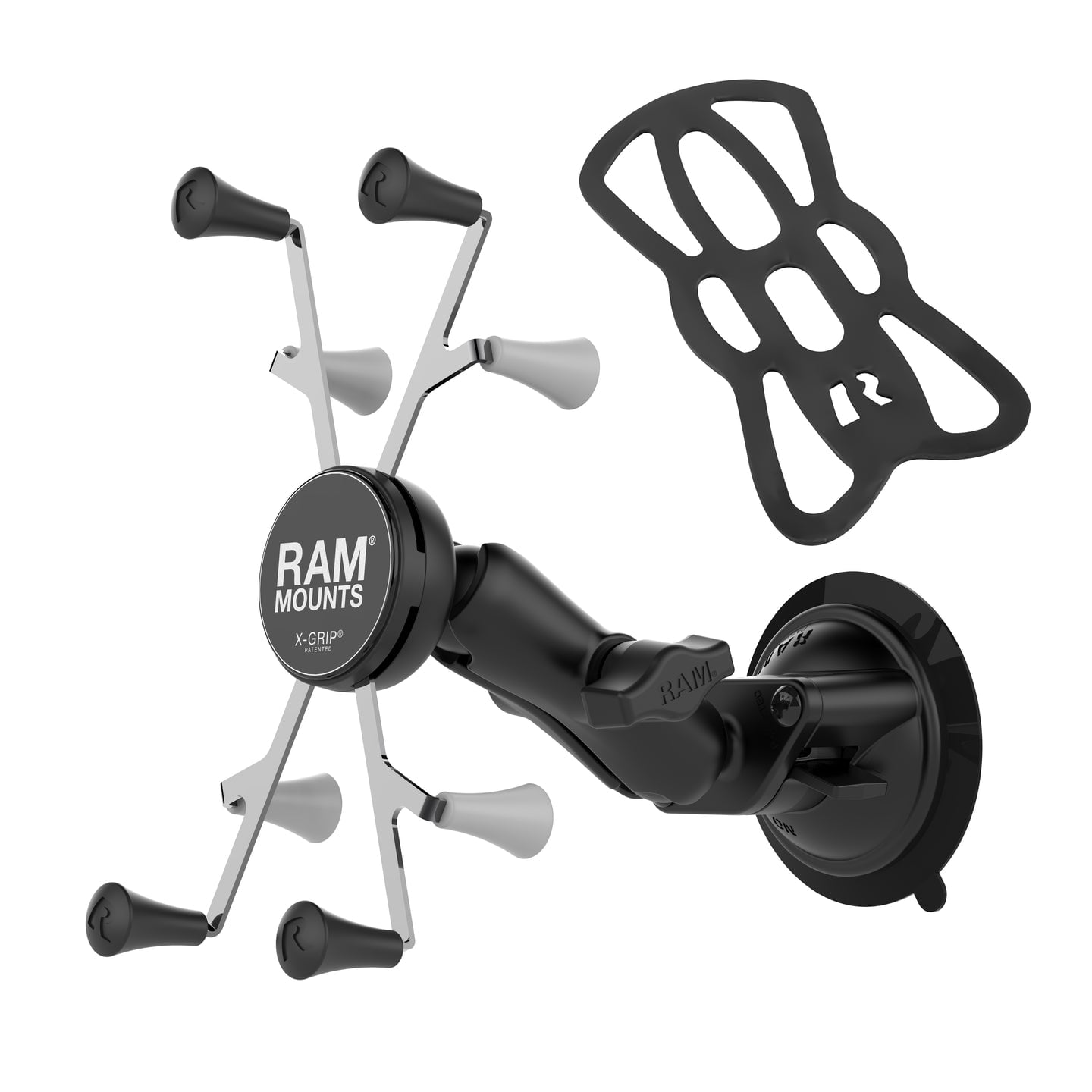 RAM Mounts X-Grip Tablet Holder with Twist-Lock Suction Cup Mount (Black, 7 in to 8 in) bq40d