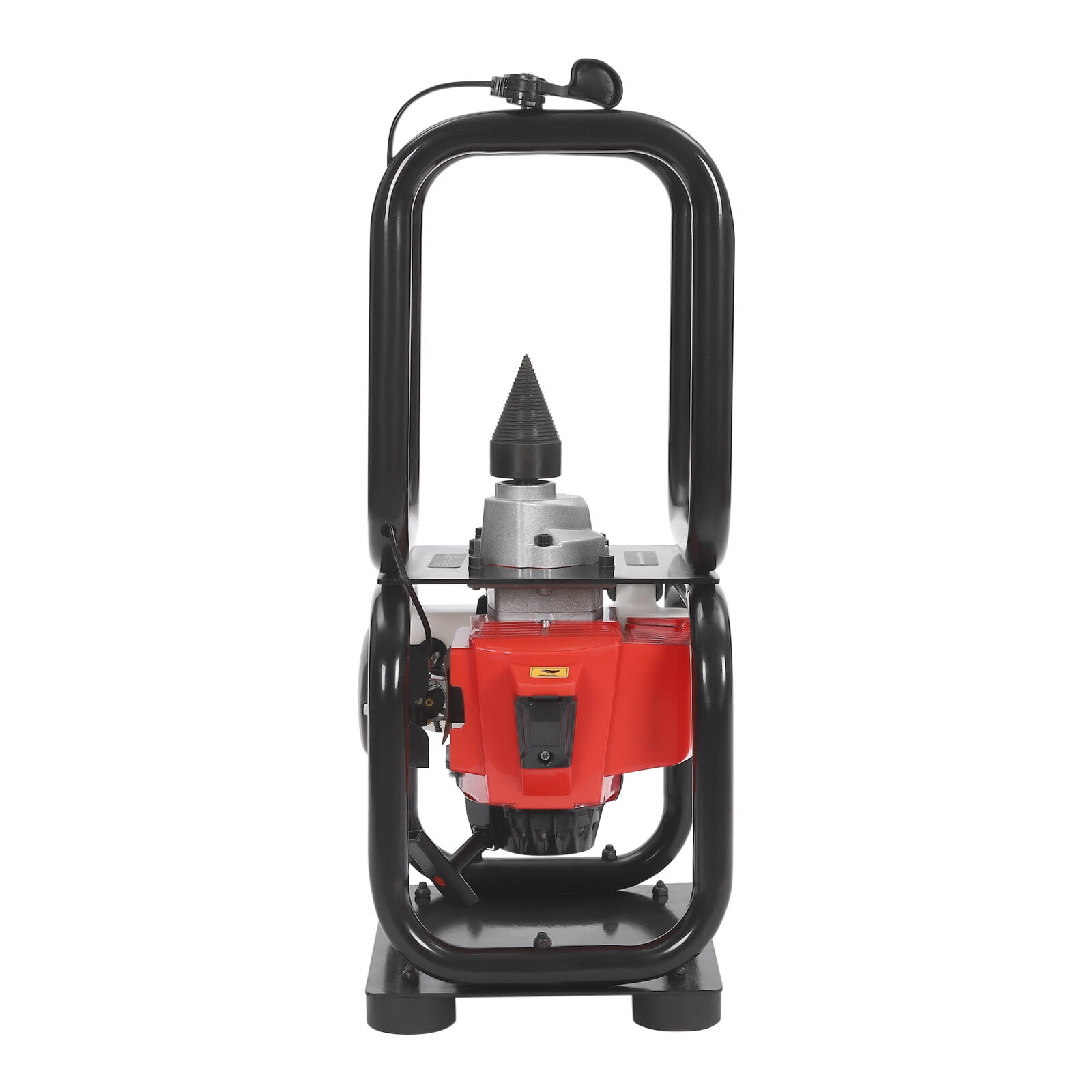 Generic 3.4HP 64CC Gas Powered Log Splitter Cone Drill Firewood Processor (Black, 0.4 gal) vzvqw