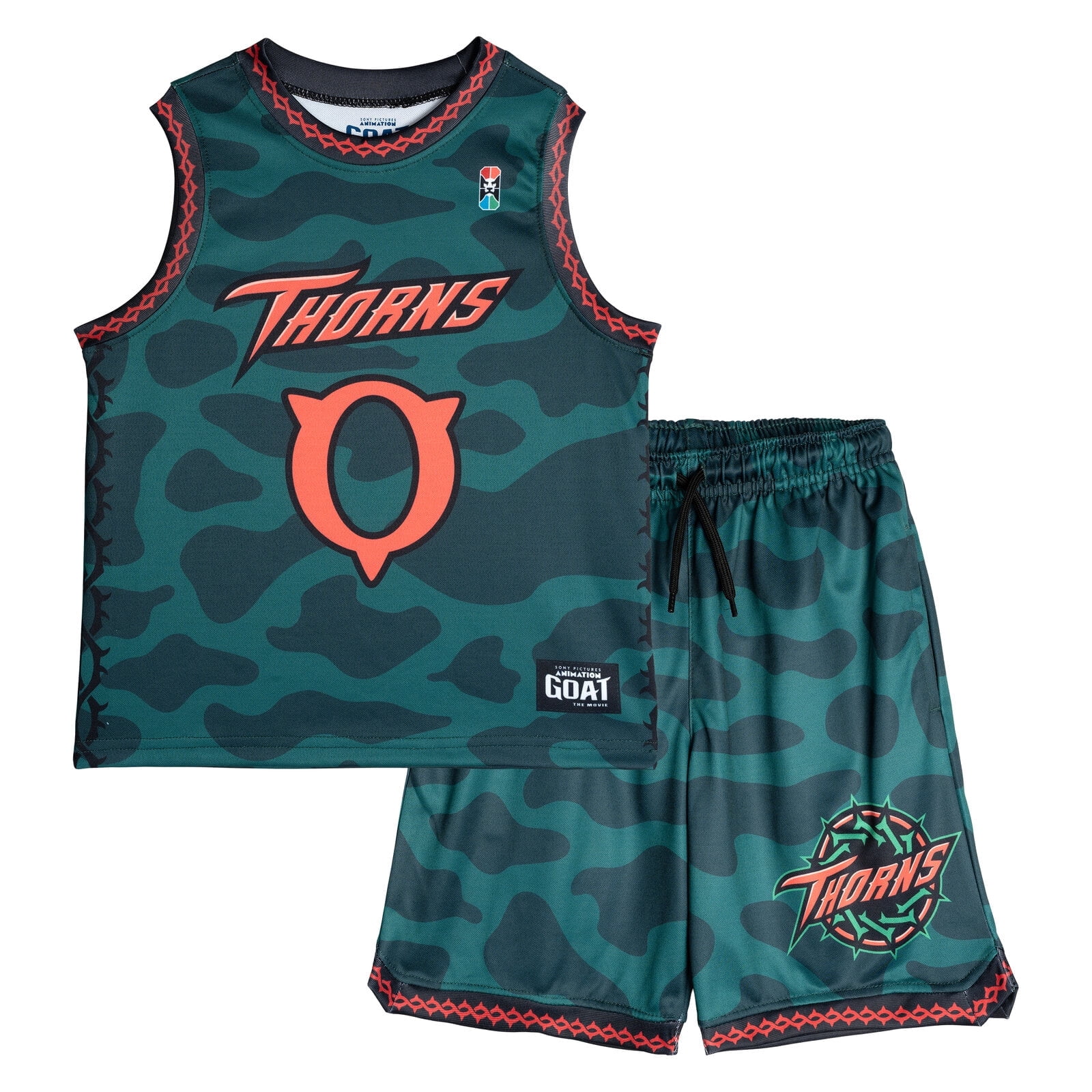 G.O.A.T. The Movie Will Harris Basketball Jersey Athletic Tank Top and Shorts Outfit Set (Green, Youth Size) x03dj