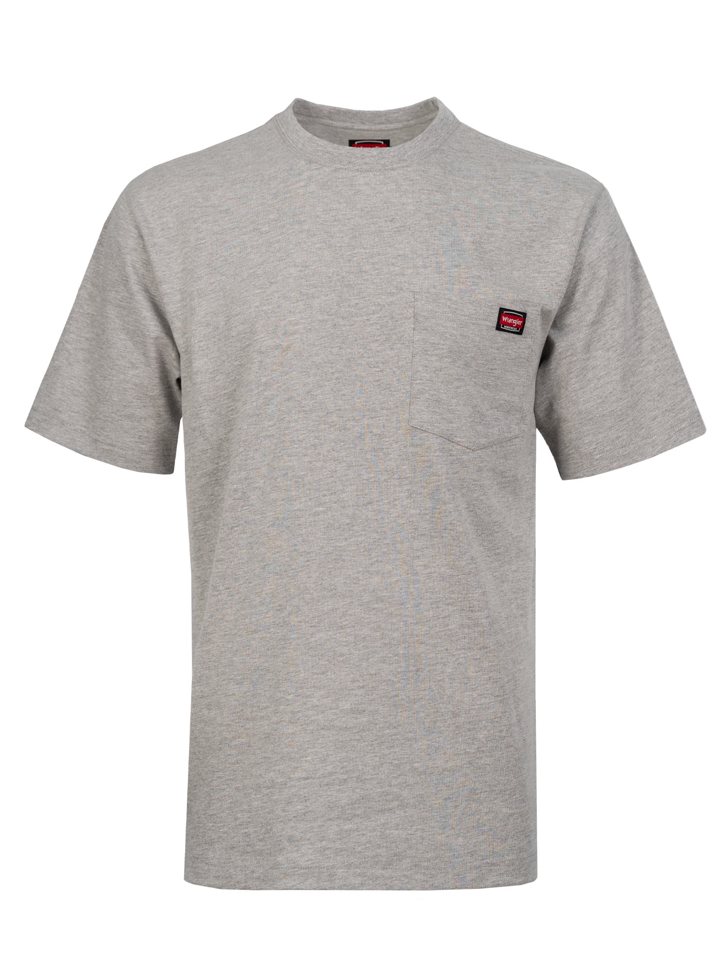 Wrangler Workwear Men's Short Sleeve Pocket T-Shirt (Grey, S) 3-Pack scu55