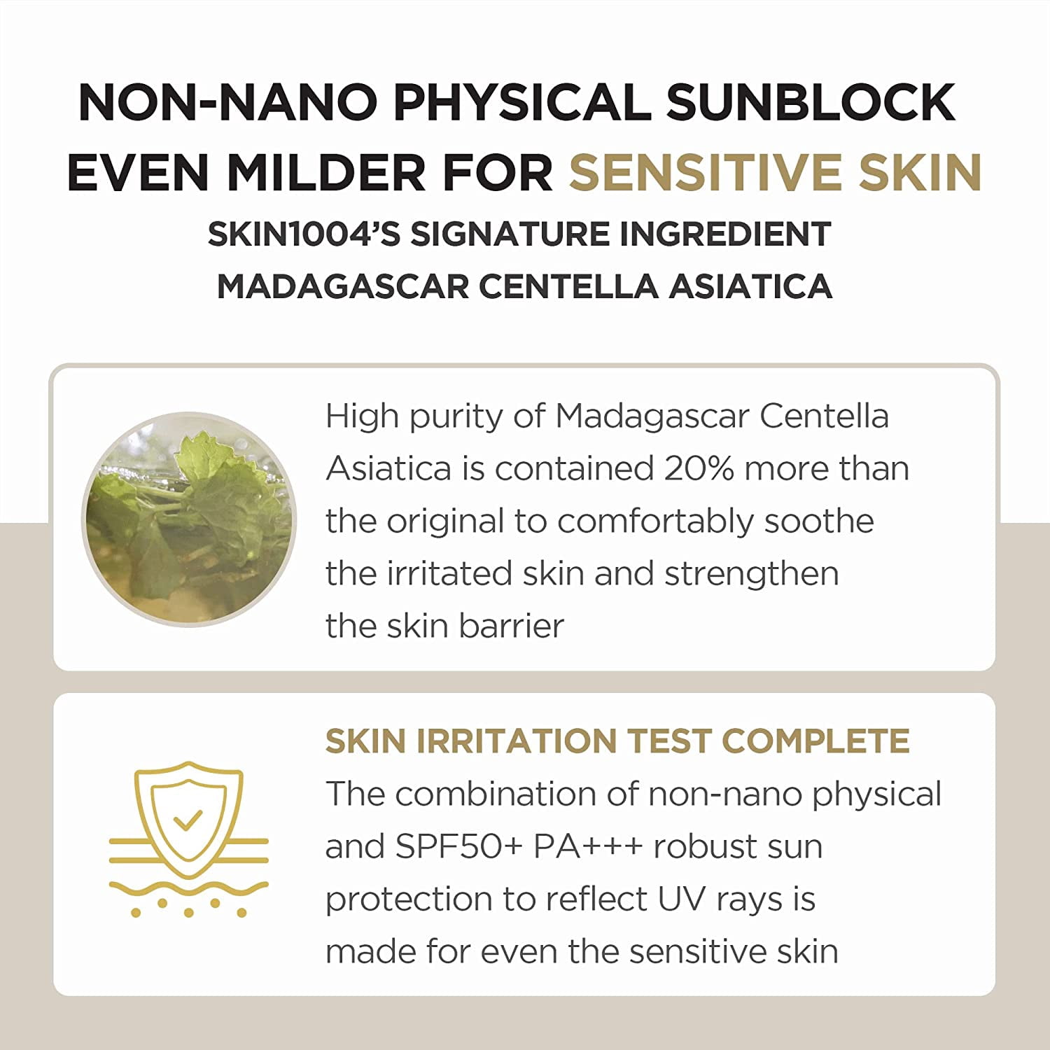 SKIN1004 Madagascar Centella Air-Fit Suncream Plus, Lightweight Mineral Sunscreen with SPF 50+ PA++++ (1.69 fl oz) 6obql