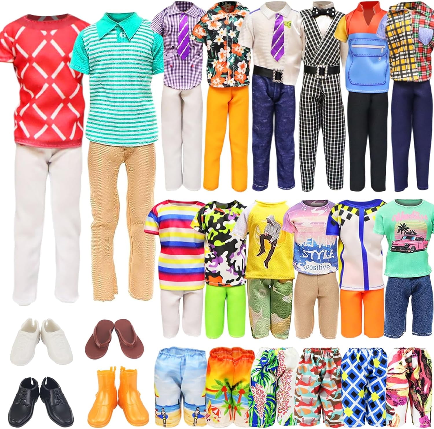 Zita Element Boy Doll Clothes and Accessories Set for 11.5 to 12 Inch Dolls (11 Piece Set) be5z9