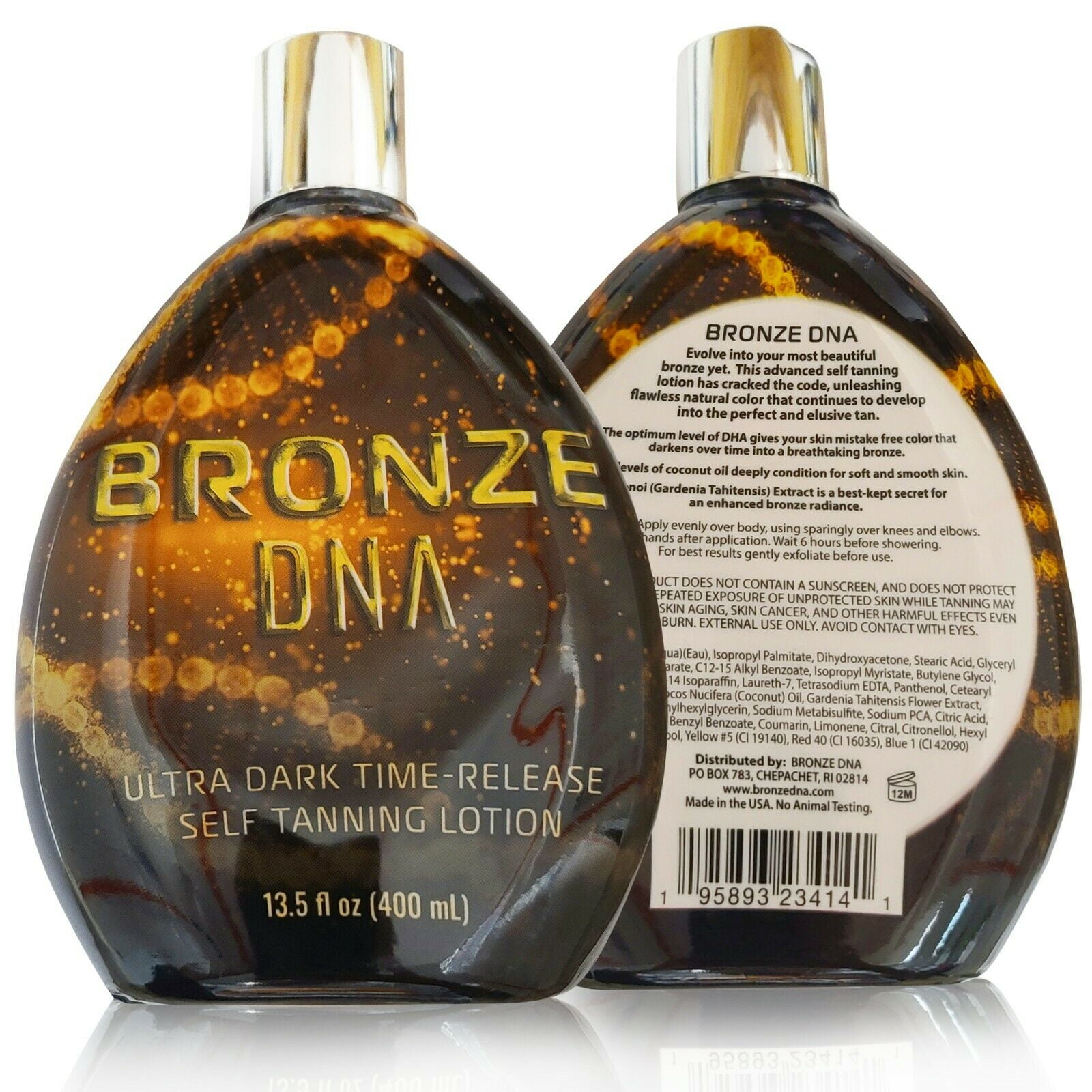 BRONZE DNA Ultra Dark Time Release Self Tanning Lotion (Dark, 8 fl oz) tc6jy
