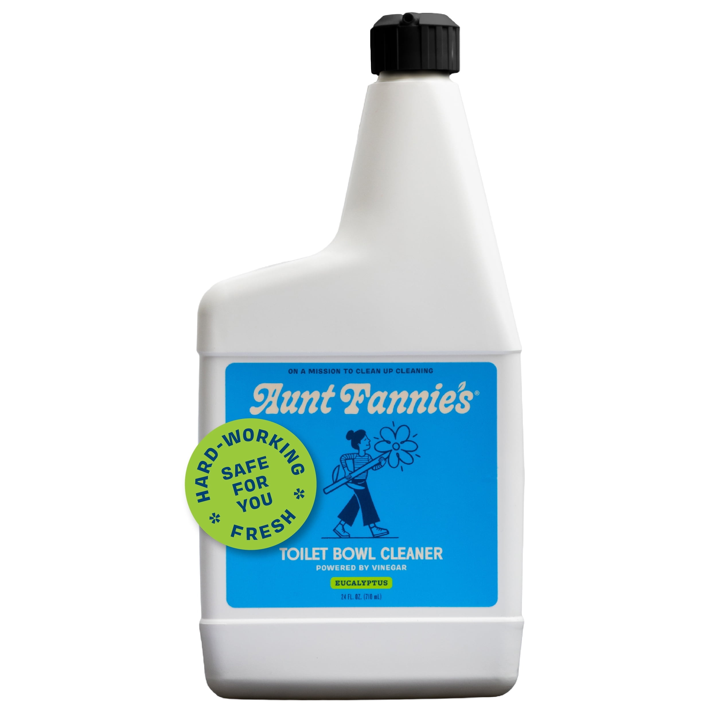Aunt Fannie’s Toilet Bowl Cleaner, Vinegar-Powered Stain Remover, Eucalyptus Scent (24 fl oz) 1ug7m
