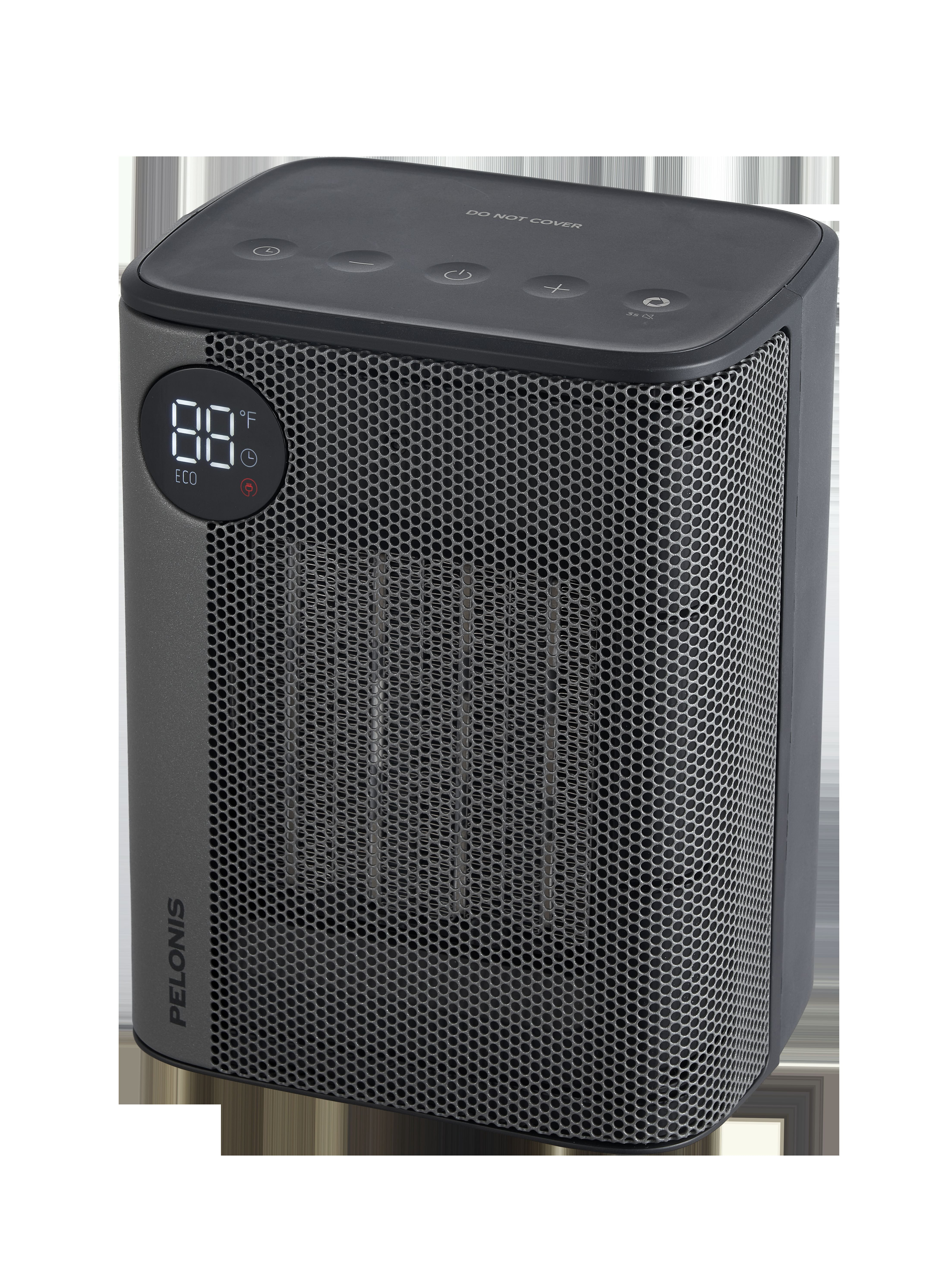 Pelonis Digital Ceramic Space Heater with Remote Control and Adjustable Thermostat (Black, 1500W) a6obi