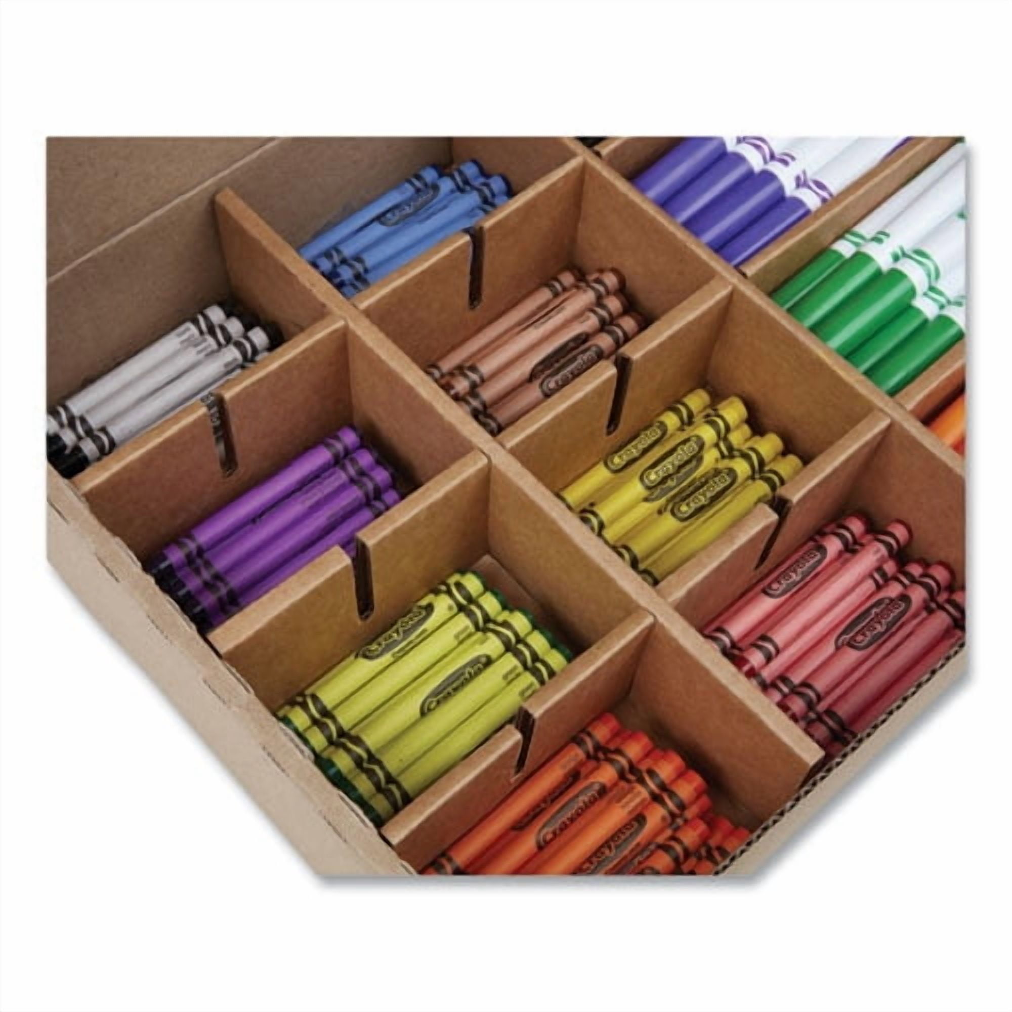 Crayola Crayon and Marker Classpack Set, Washable Art Supplies for Classroom Projects (Assorted Colors, 512 Pieces) 8k0uj