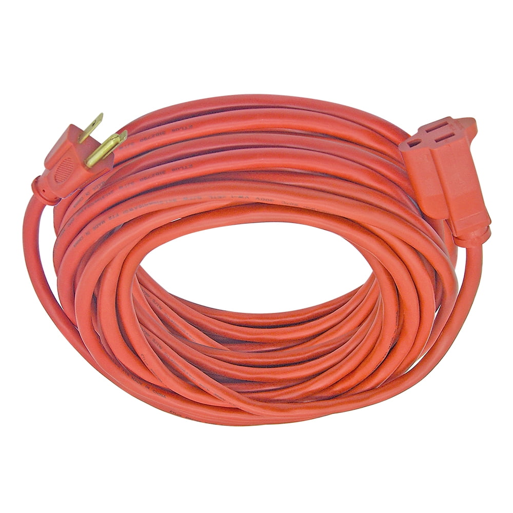 Hyper Tough 50 ft 16AWG 3-Prong Outdoor Extension Cord (Orange, 50 ft) qbaun