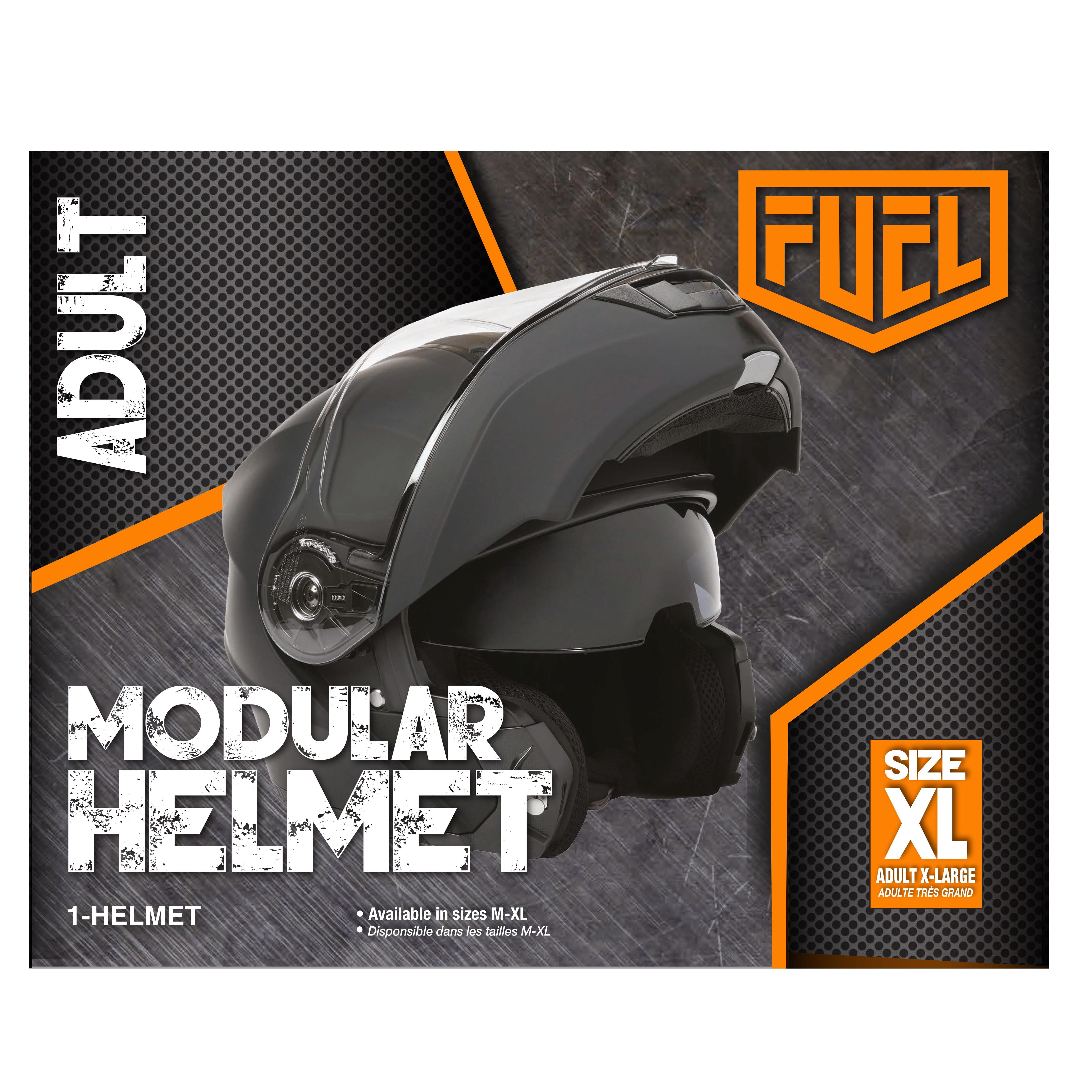 Fuel Helmets ACE Modular Motorcycle Helmet (Black, X-Large) hbc74 - Image 8