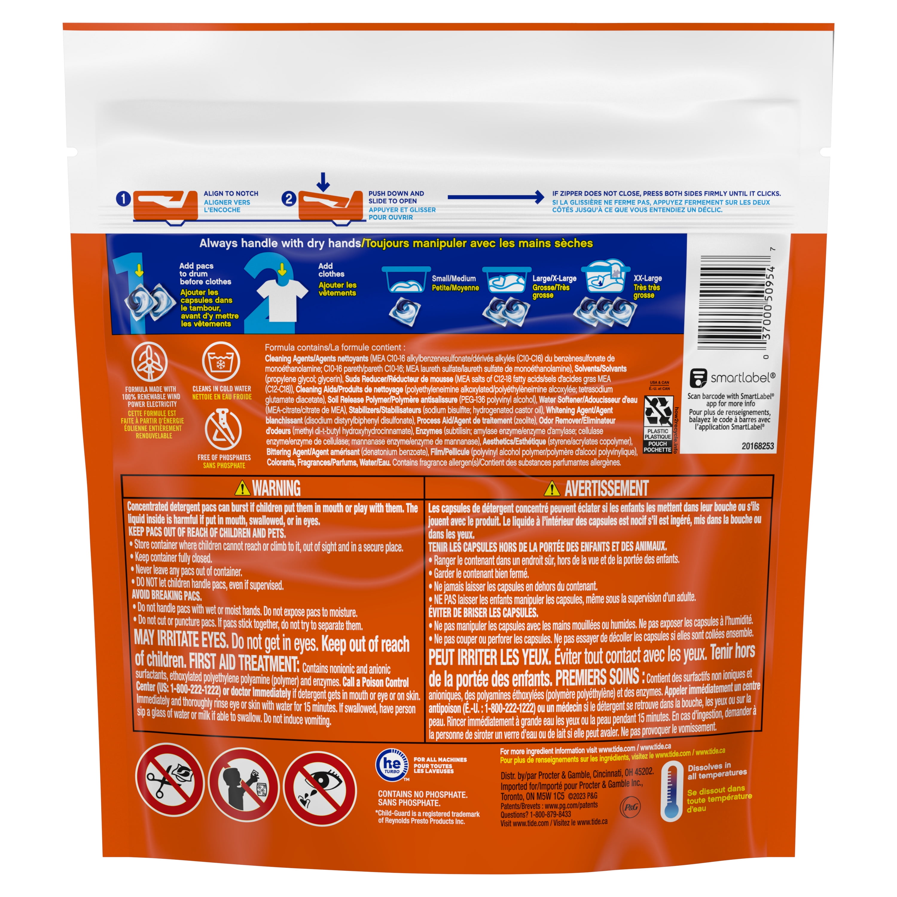 Tide PODS Laundry Detergent Pacs, Spring Meadow Scent, Deep Cleaning (16 Count) 3pttr