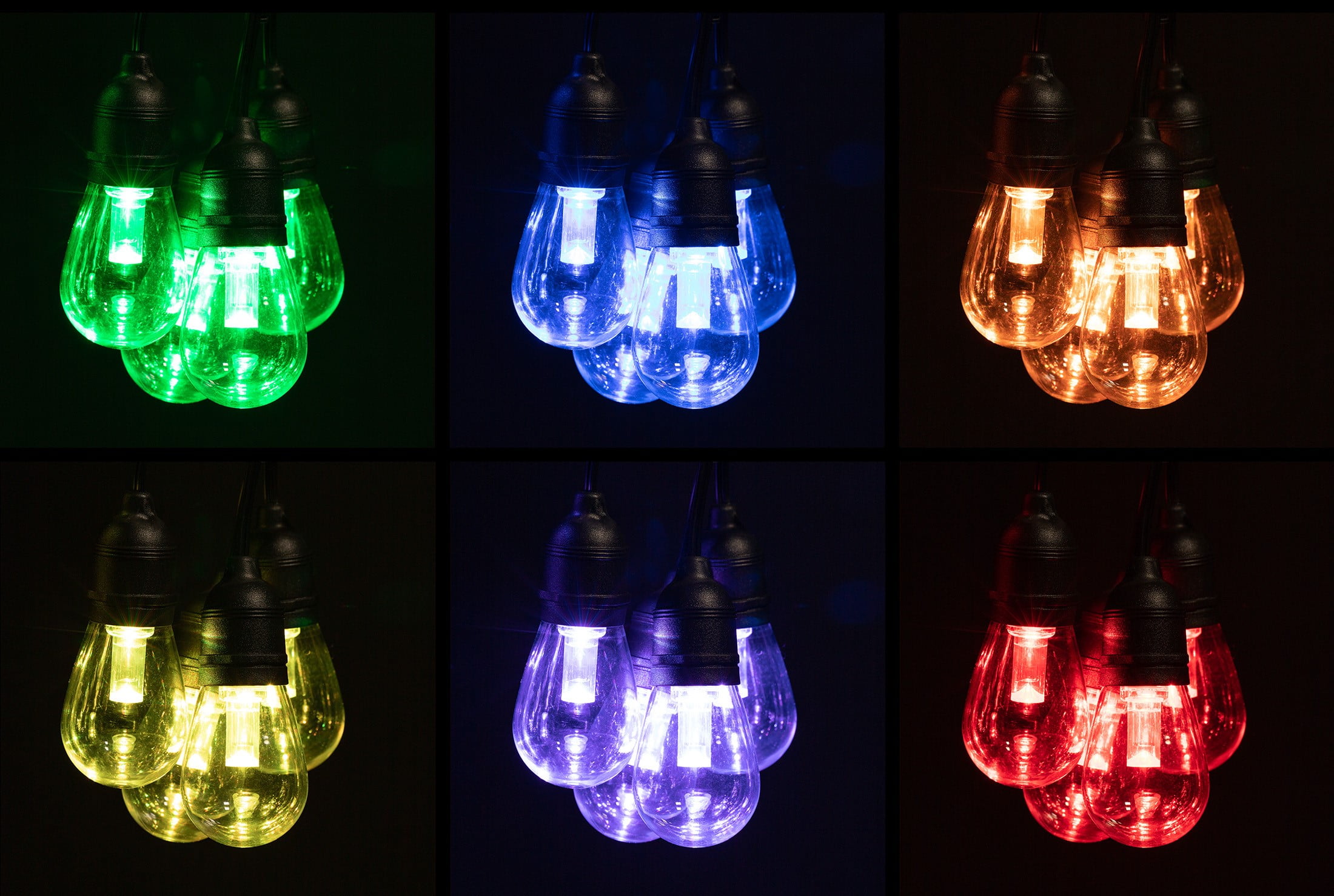 Better Homes & Gardens Solar Powered LED String Lights (Multi-Color, 34 ft) v4fel