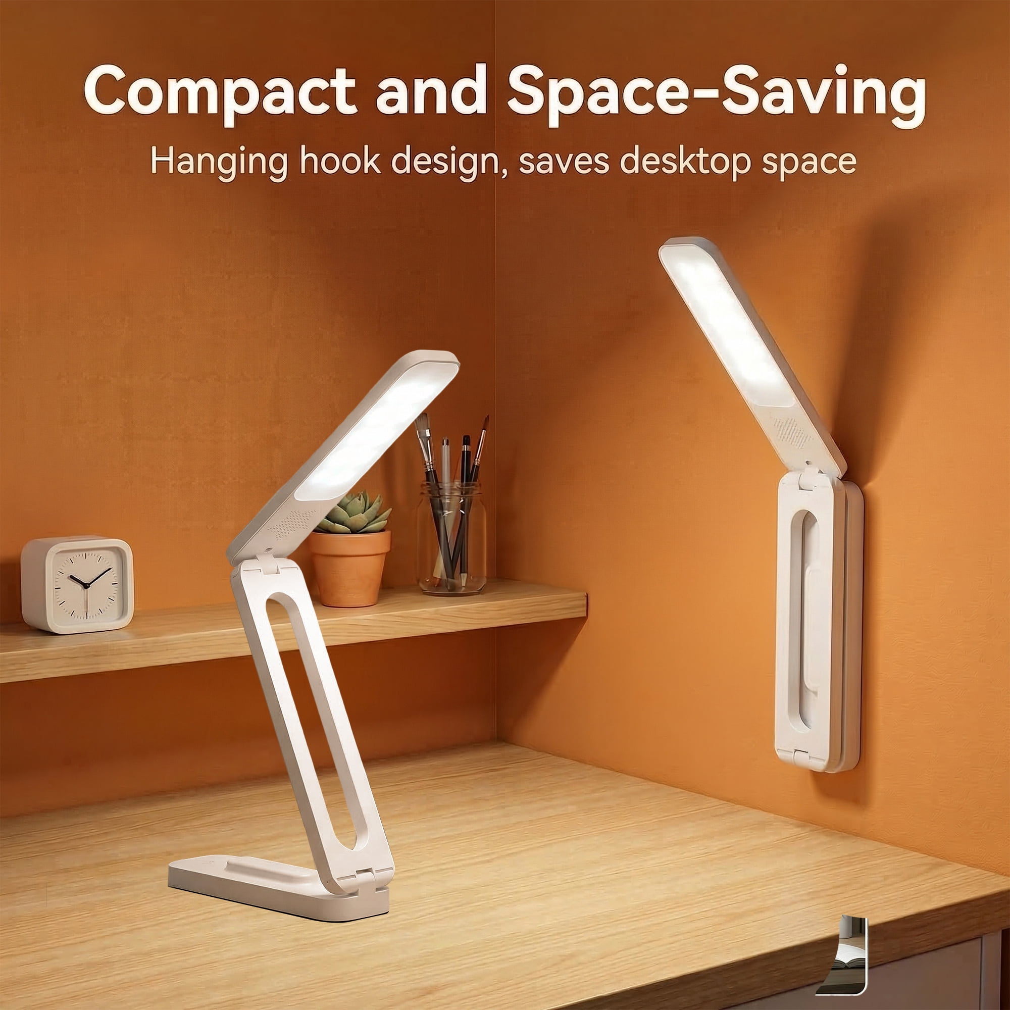 DAYBETTER LED Desk Lamp, Eye-Caring Rechargeable Reading Light with Touch Control (White, 2000mAh) 4rwmh