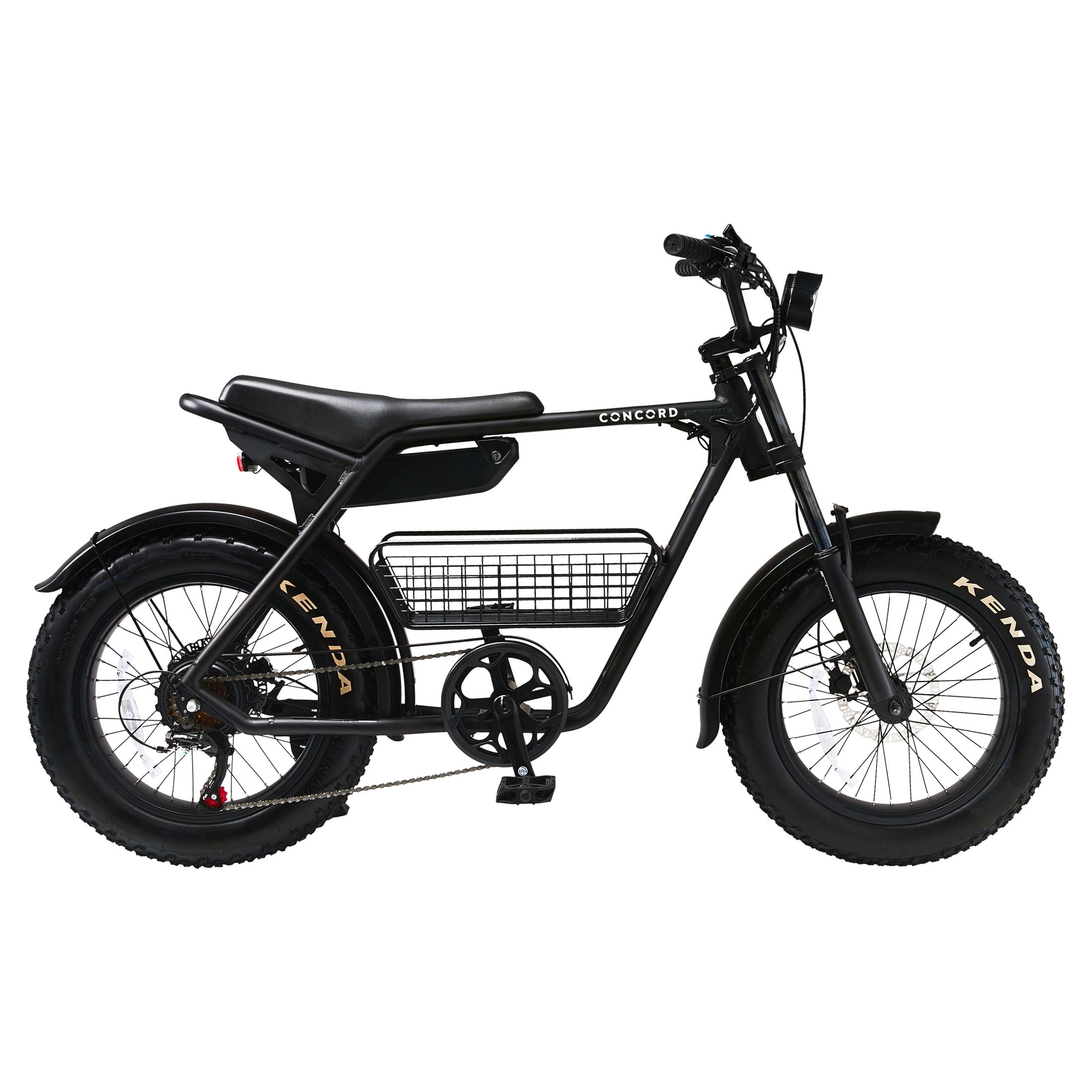 Concord Voltic Electric Moto Bike, 500W Motor, 20-Mile Range, Aluminum Frame, Hydraulic Disc Brakes (Black, 20 in) 3s3i2