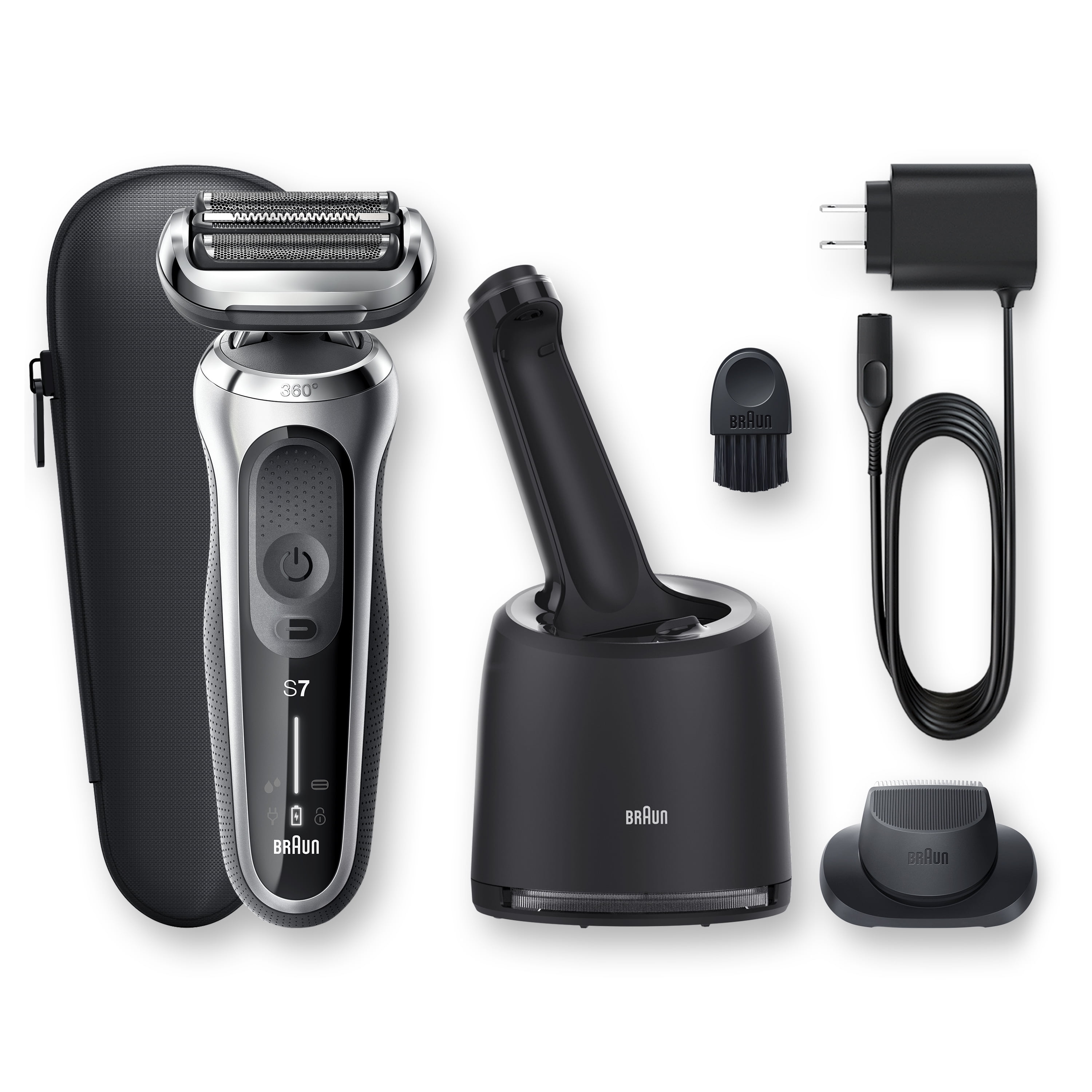 Braun Series 7 7071cc Flex Electric Razor for Men with SmartCare Center and Precision Trimmer (Brown, 1 Count) ifuqf