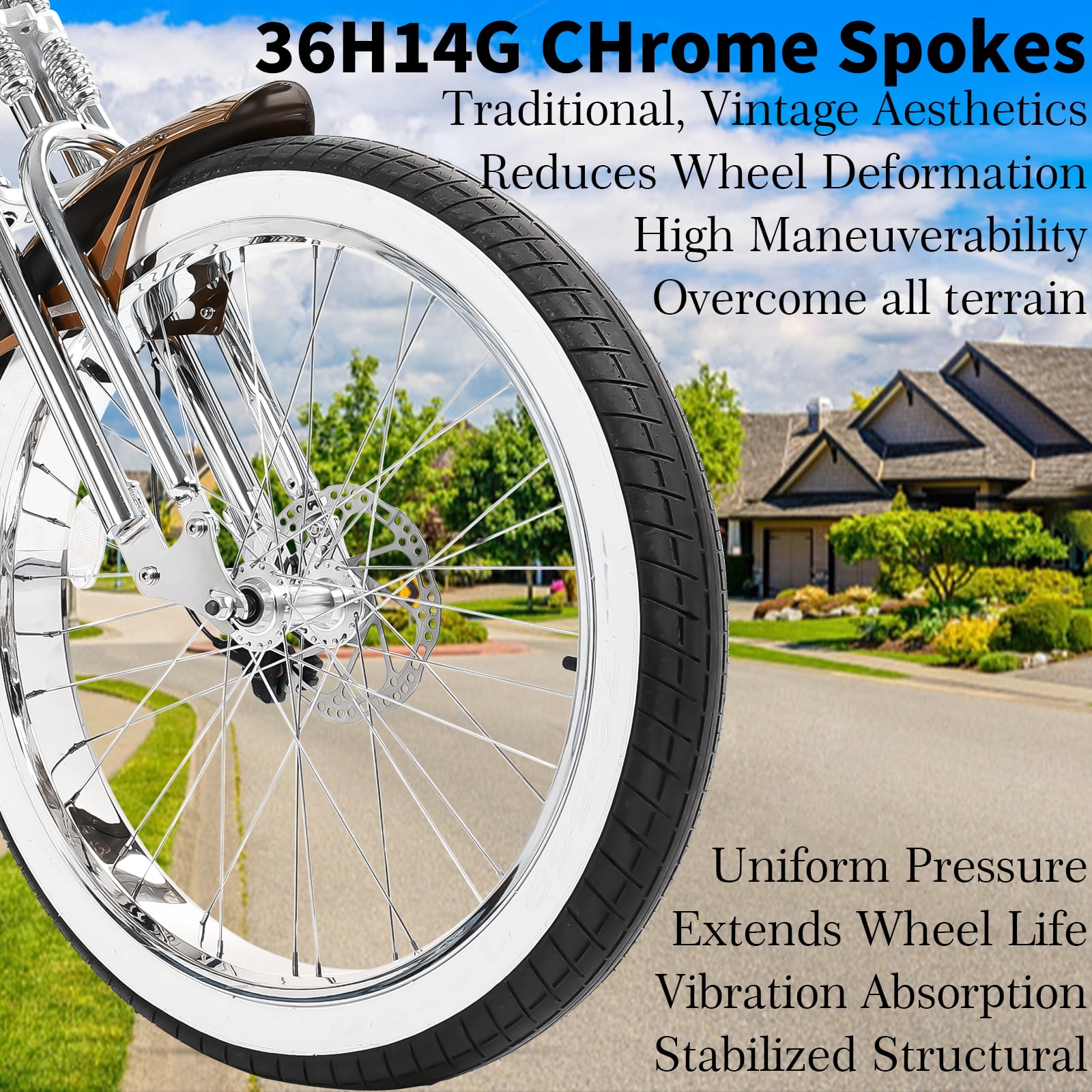 Tracer Bikes Scorpion GTS 26 in Stretch Beach Cruiser Bike (7-Speed, Suspension Fork, Disc Brake, Black) ewj6b