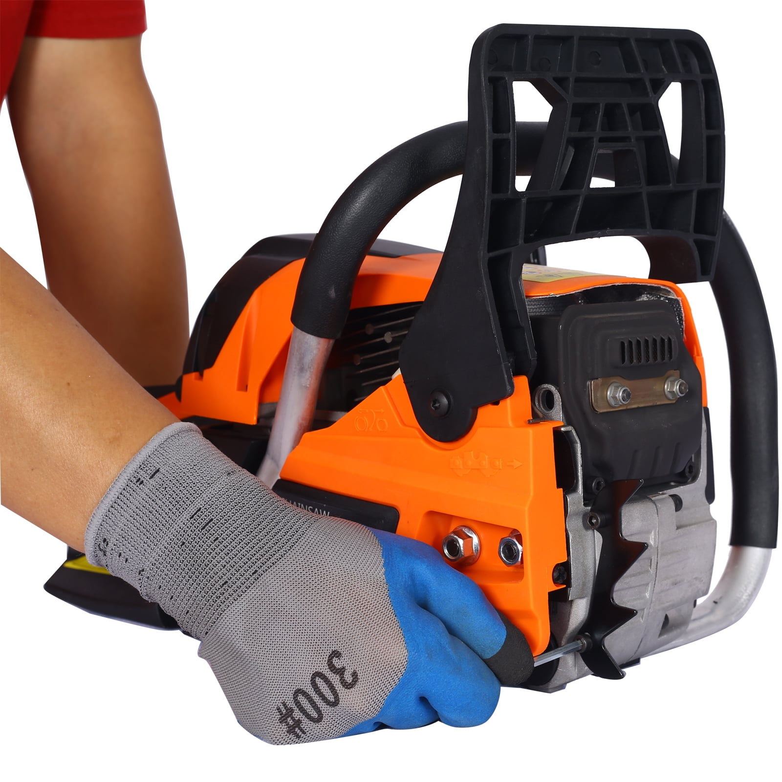 Seizeen Gas Chainsaw, 52cc 2.6HP Gasoline Powered Tree Pruning Saw with 20 in Bar (Orange, 20 in) 29wqt
