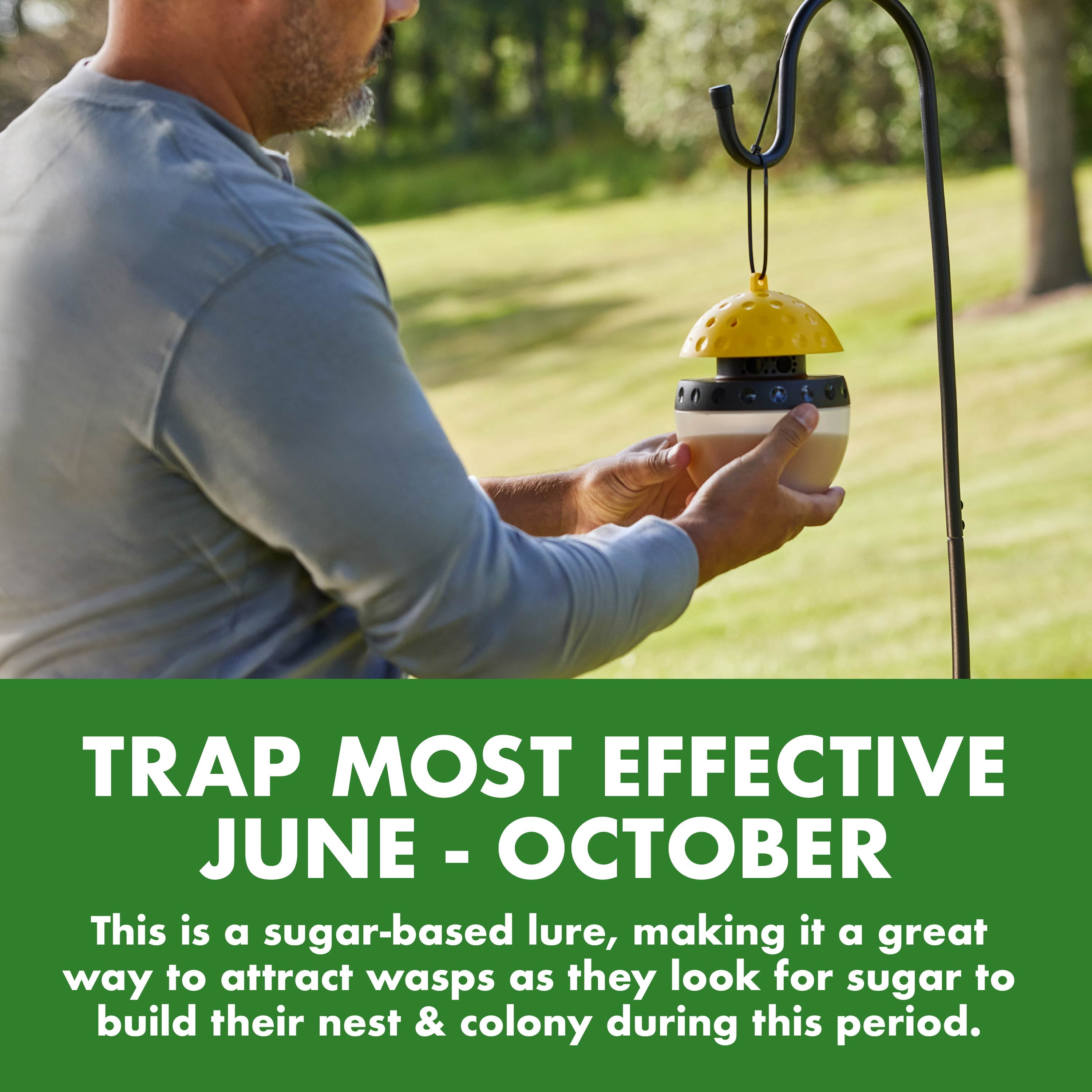Spectracide Wasp, Hornet and Yellowjacket Trap, Quick-Drown Formula (1 Count) 5c723
