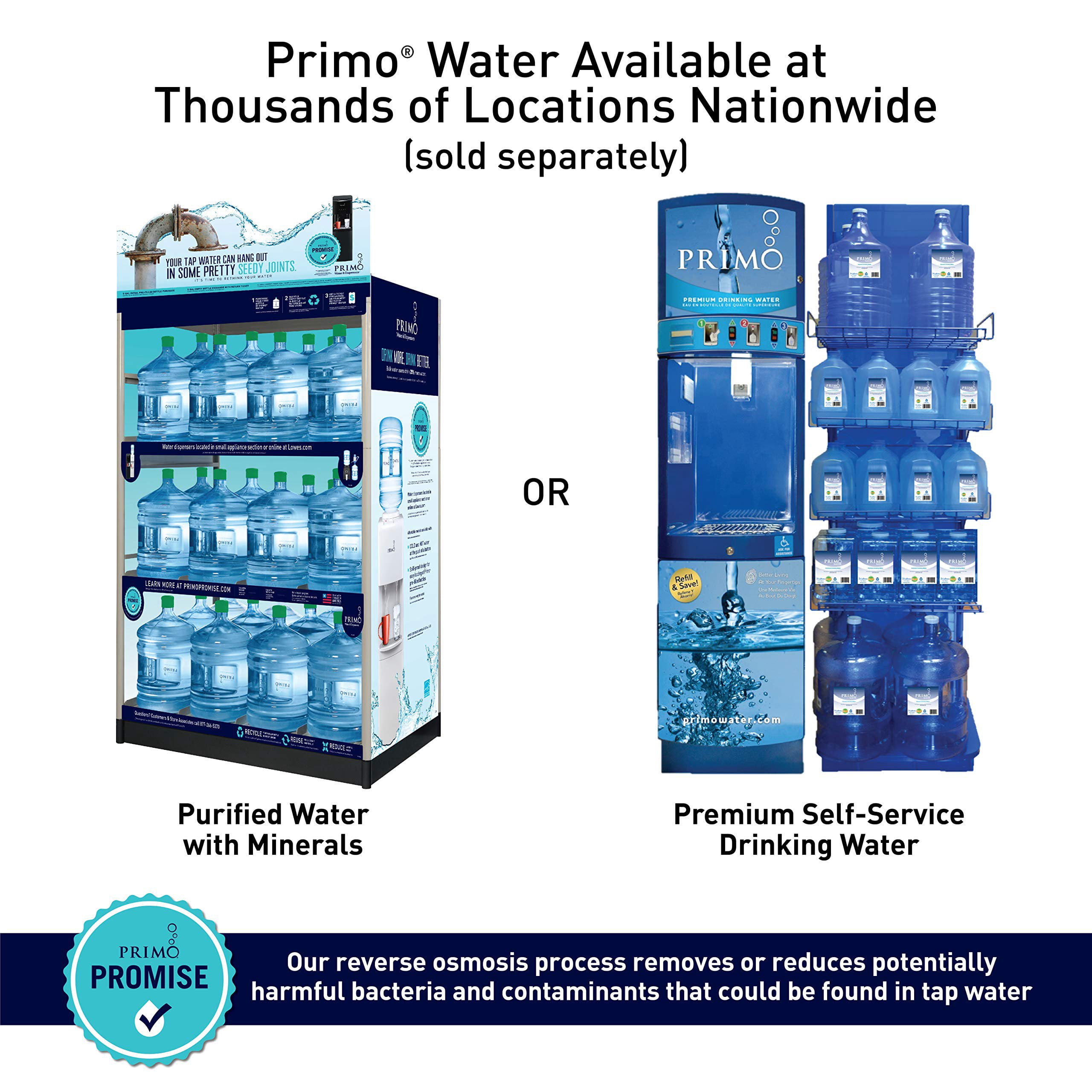 Primo Stainless Steel Bottom Load Water Cooler Dispenser (Silver, 1 Spout) gdu6p