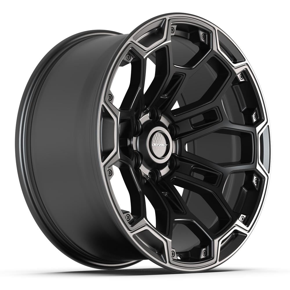 DEFIANT Wheels DF03 Performance Rim (Satin Black with Dark Satin Charcoal, 20x9 in) 619ym