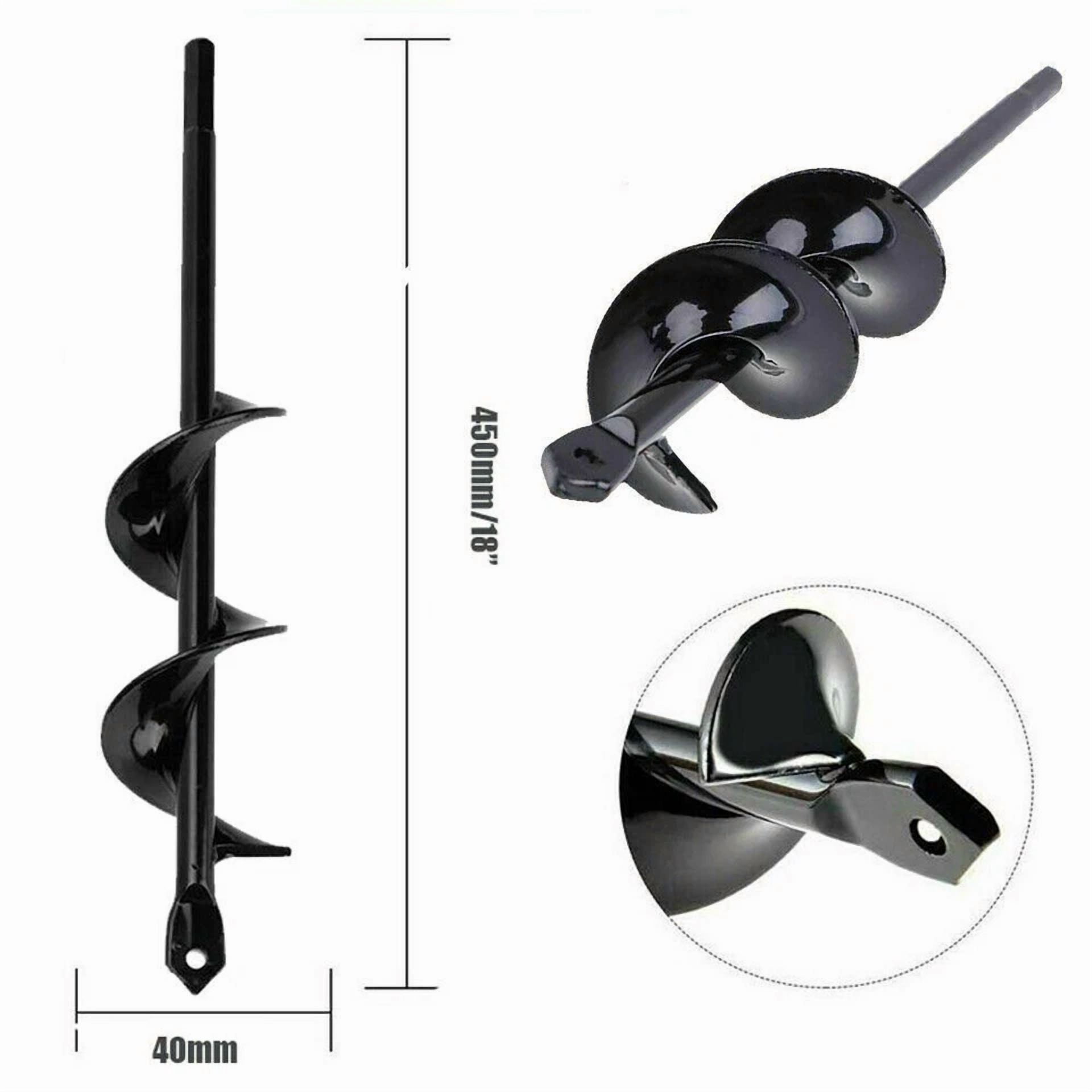 Purely Elizabeth Planting Auger Spiral Drill Bit for Garden Soil and Bulb Planting (18 in) 0qmtb
