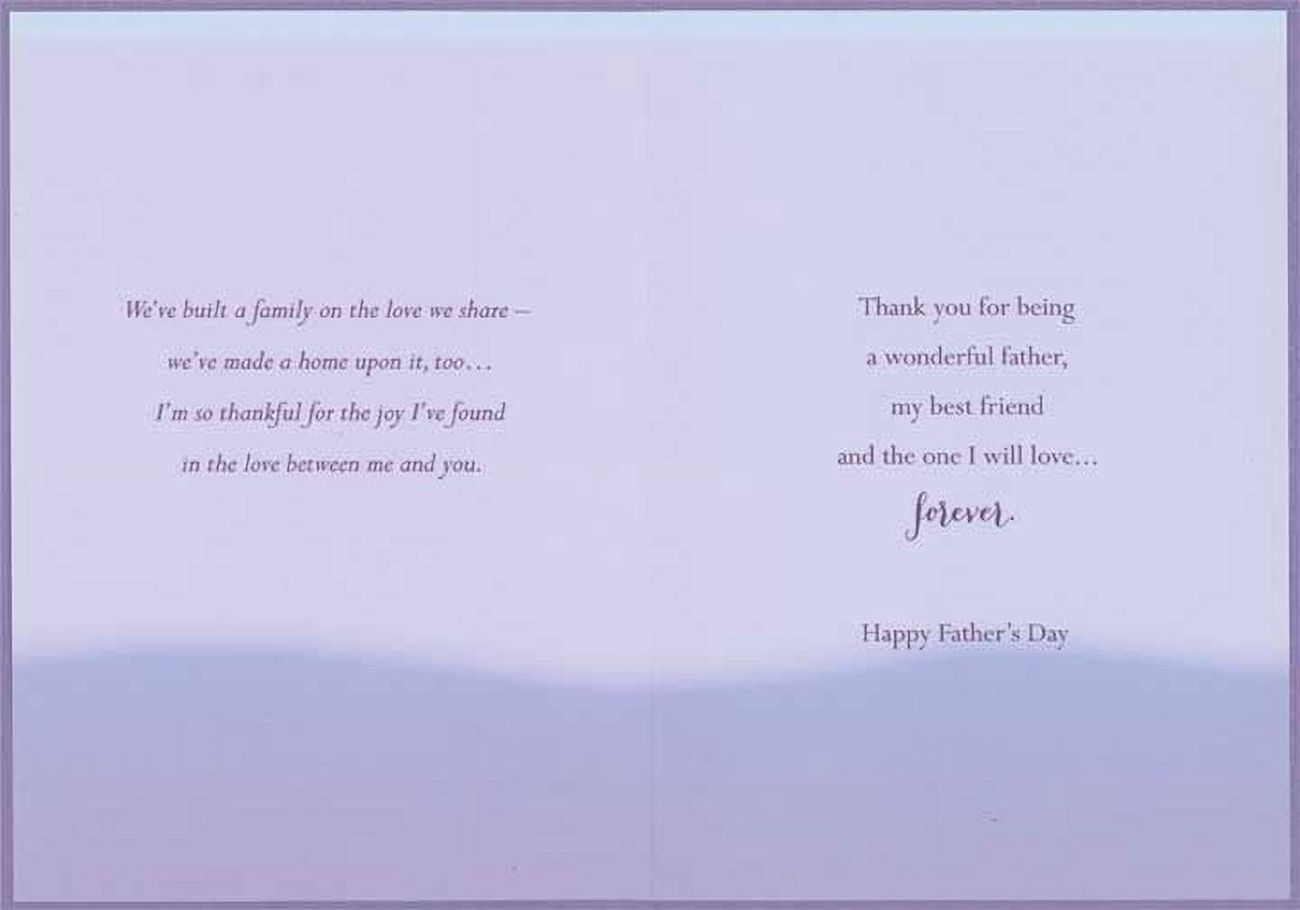 Designer Greetings Father's Day Card for Husband or Boyfriend, Moon and Stars Design (5.25 in x 7.5 in) aqsre