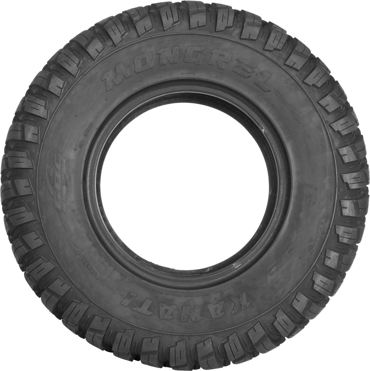 Kanati Tires Mongrel All-Terrain Radial Tire (Black, 25x10-12) 8xo0g