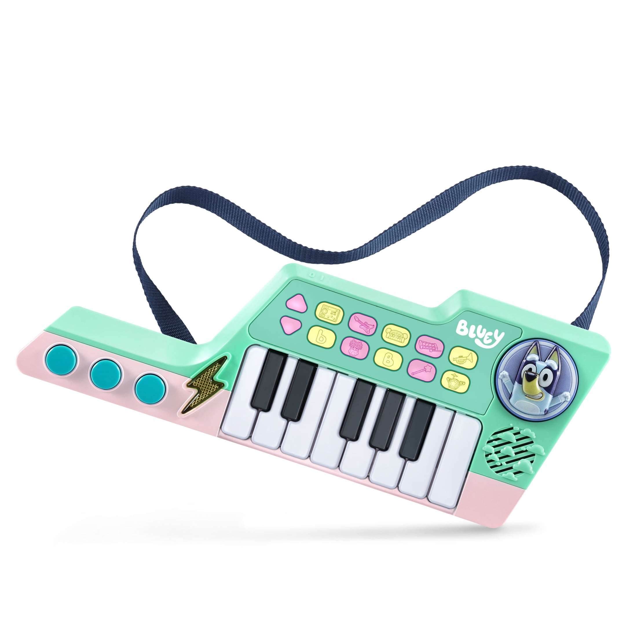Bluey VTech Musical Keytar Toy with Strap and Sound Effects (13 in) zc05q