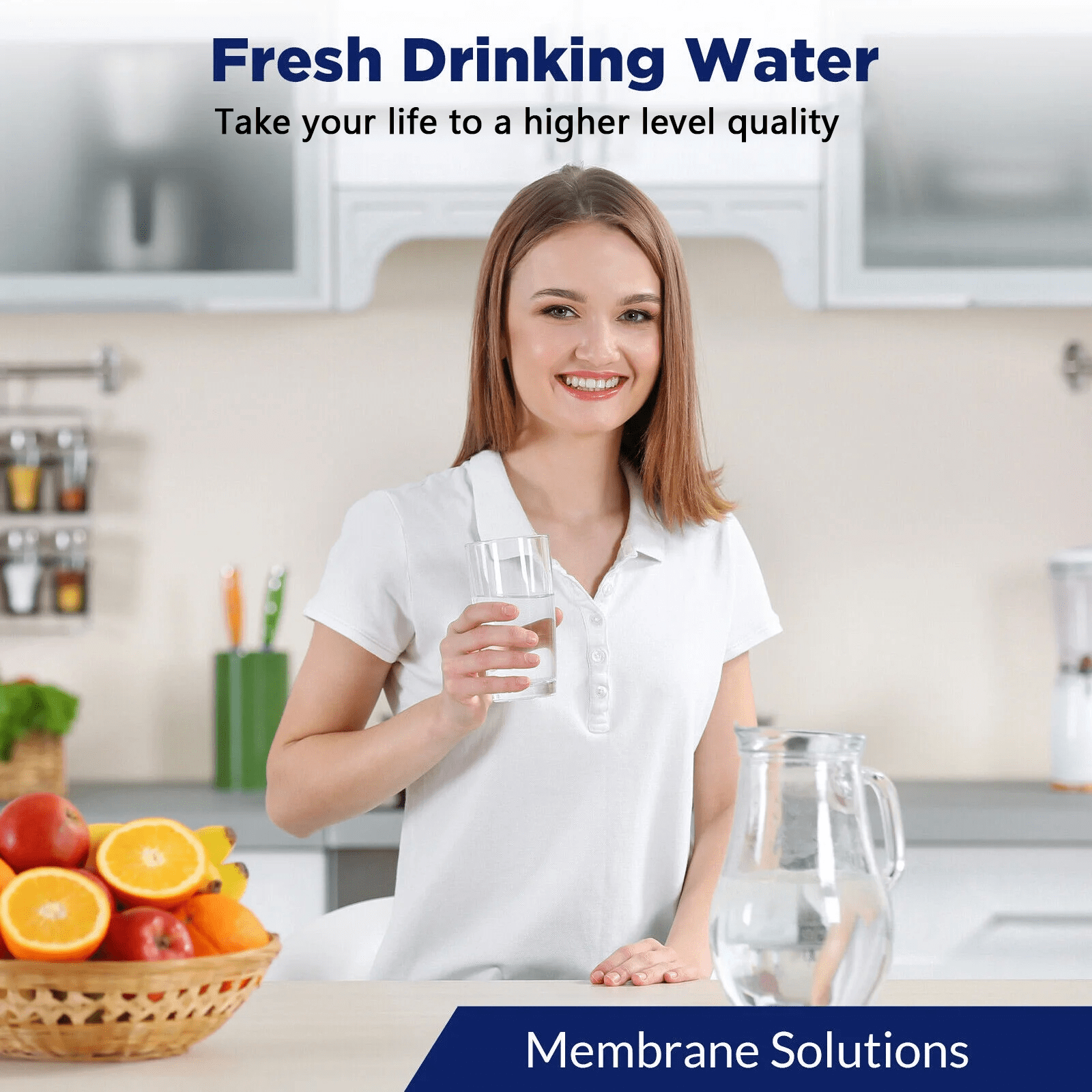 Membrane Solutions 50 Micron Sediment Water Filter Replacement Cartridge (White, 10 in x 2.5 in, 25 Pack) ohm98