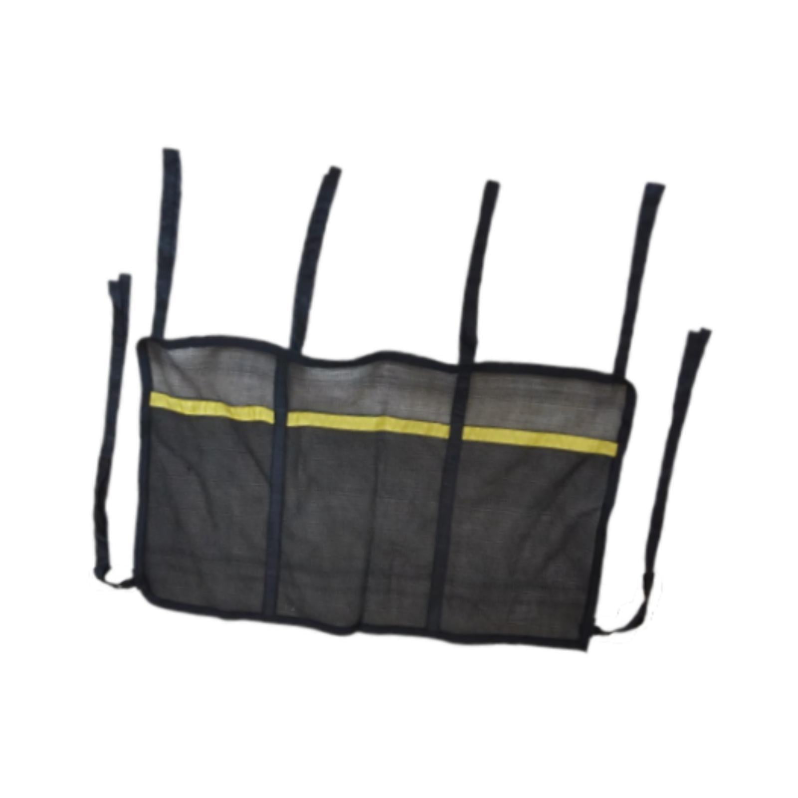 yotijay Trampoline Shoe Storage Organizer Net with Three Mesh Pouches (Black, 32.7 in x 19.7 in) 8ifo0
